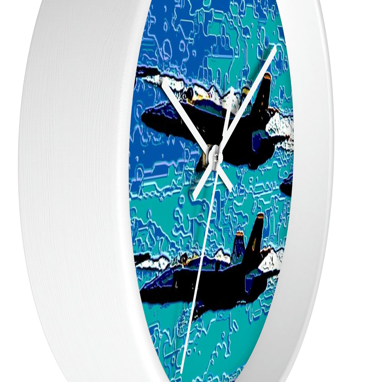 Wall clock ... Seattle Seafair ..."Blue Angels Run Over Lake Washington" ... Circa Mid 1980's ... Dr FJ Holt ... Original Works ...