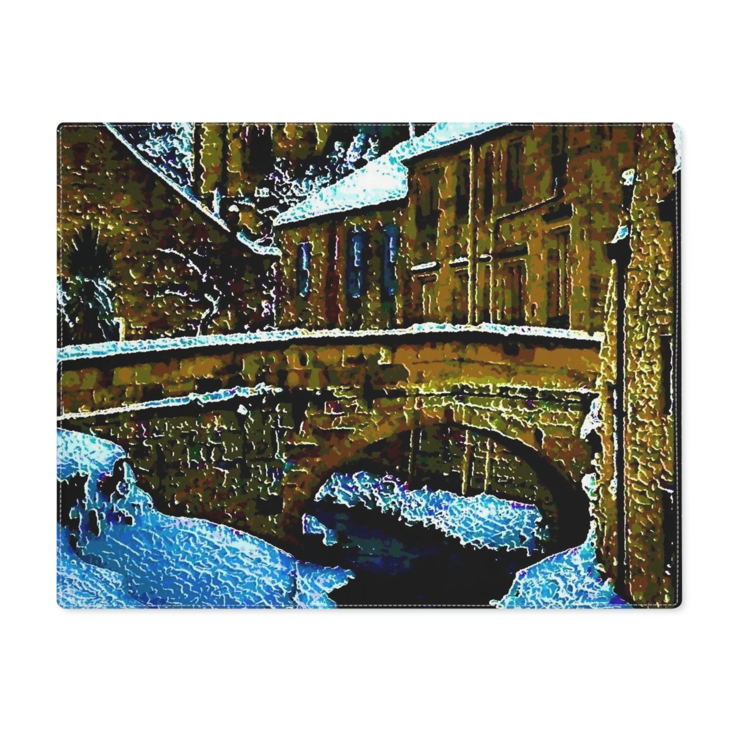 Placemat, 1pc ...  Walikng The Streets & Alleys ... 'Strolling The Canals ... '  ... Original Works  ...