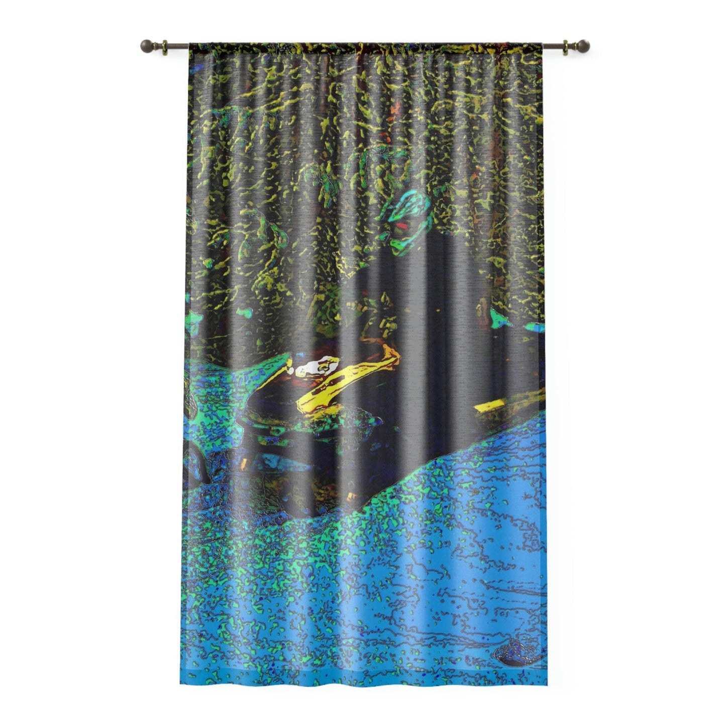 Window Curtain ... Yep ... "Another Day ... Riding Through The Wilderness ... " ... February 2023 ... Original Works ...