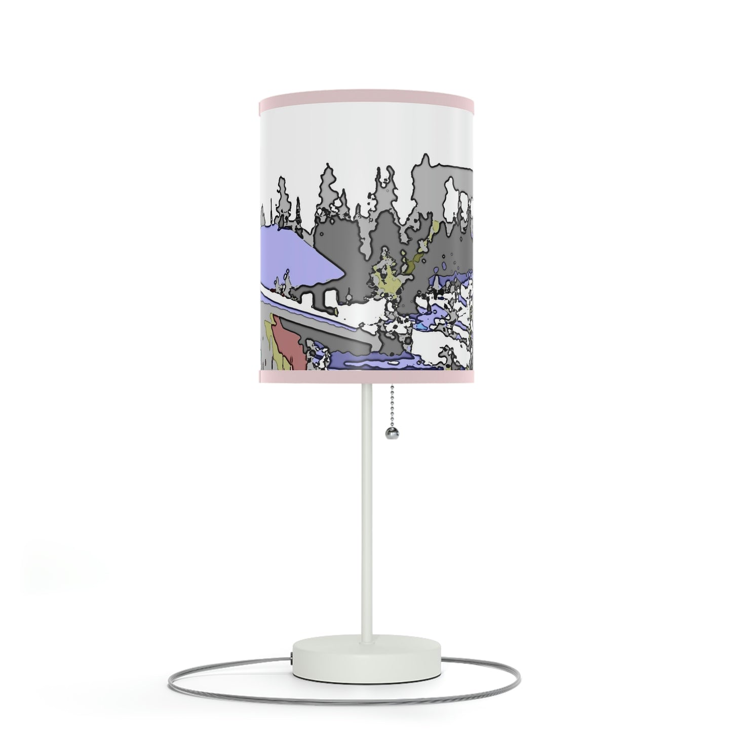 Lamp on a Stand, US|CA plug "A Very Remote Mountain Neighborhood" ... Only Cabins In This Environment ... Cenrtal Idaho ...