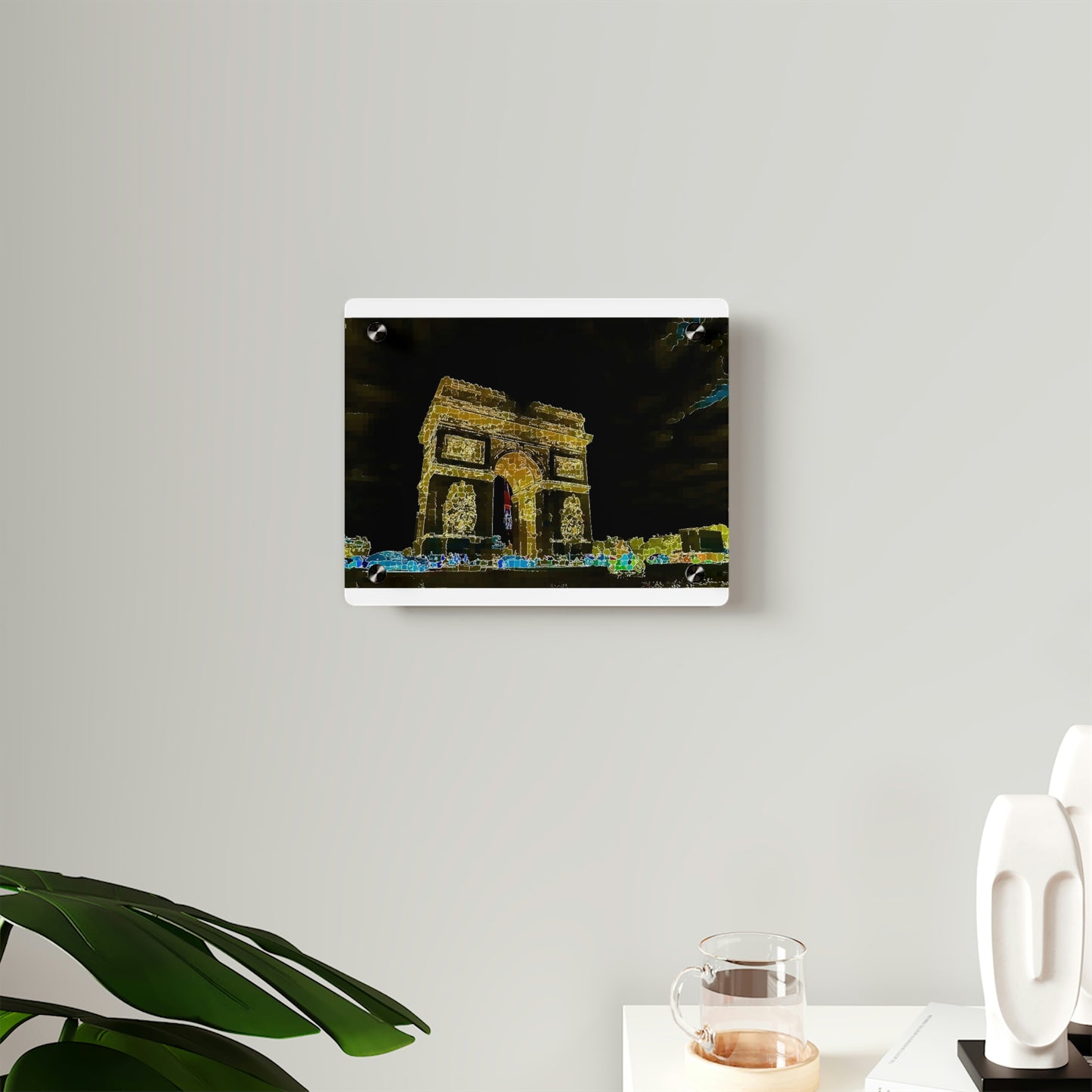 Acrylic Wall Art Panels ...  L'Arc de Triomphe ... 'Barbara Joan Bonnell-Holt Photo' ... Circa 1972 ... Oringinal Works ...