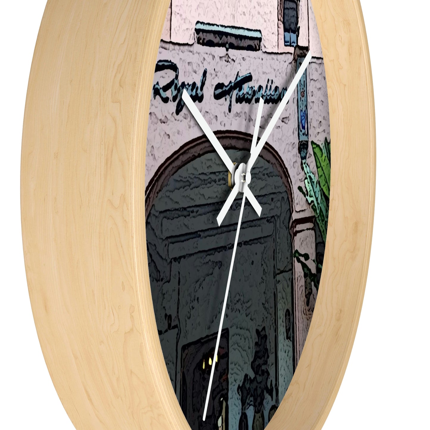 Wall clock ...  "La Grande Entree" At: 'The Pink Palace' ... The Royal Hawai'ian ... Honolulu, HI ... '27Oct2014' ... Original Works ...
