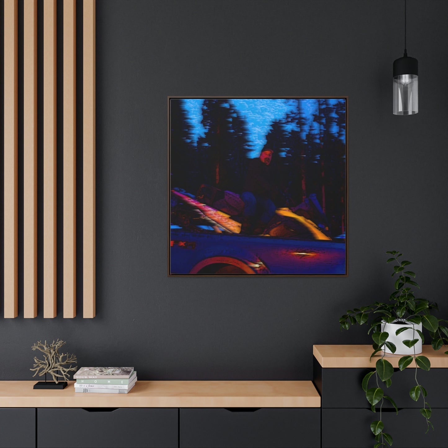 Gallery Canvas Wraps, Square Frame ... Two Modes Of Winter Transportation ... "Which One To Drive Next?" ... Choices-Choices-Choices ... Circa 4Jan23 ... Original Works ...