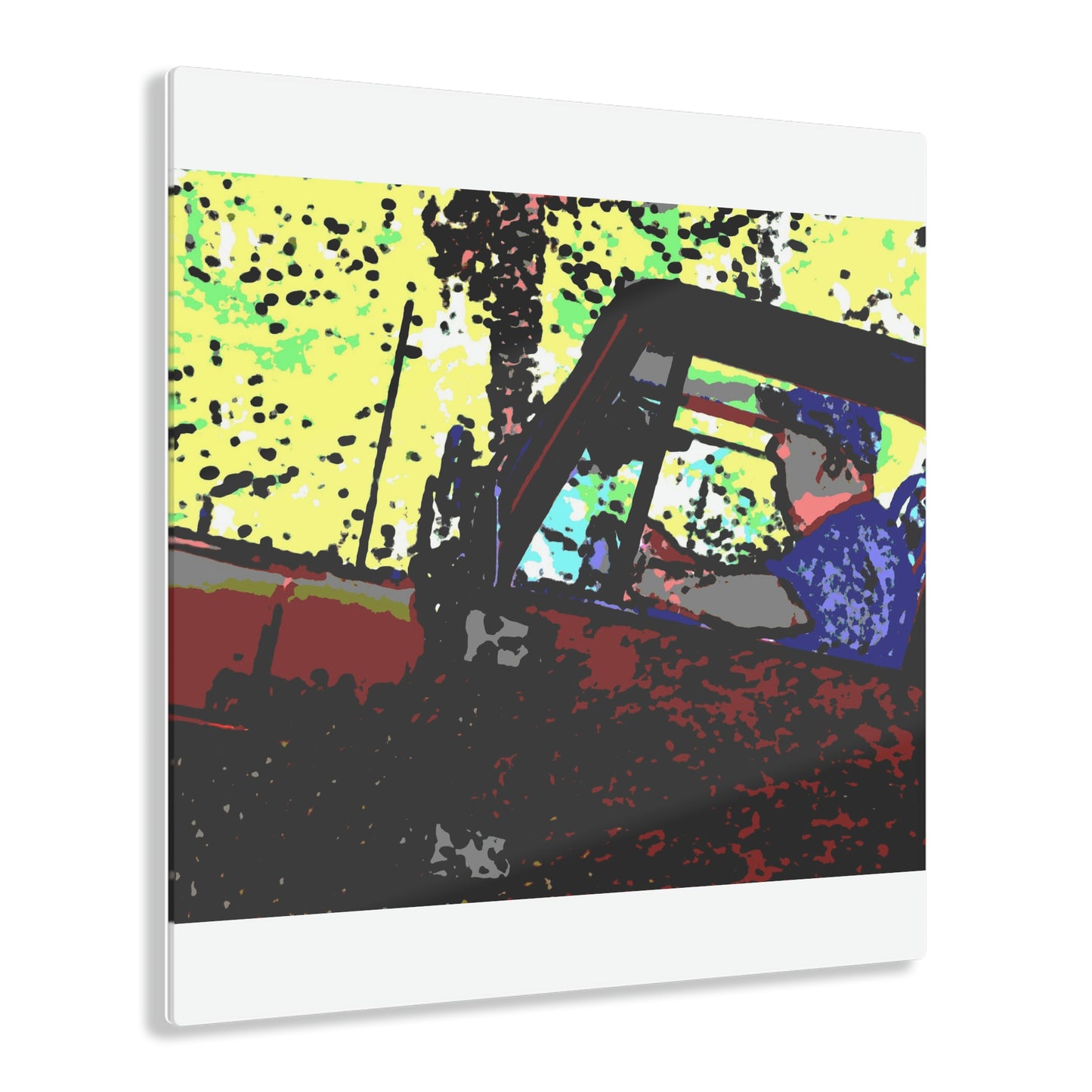 Acrylic Prints ... "Jeep & Bronco-Bustin'-It Up The Mountain Road"  ... Spring 2021 ... Rhett Creek, Idaho ... Original Works ...