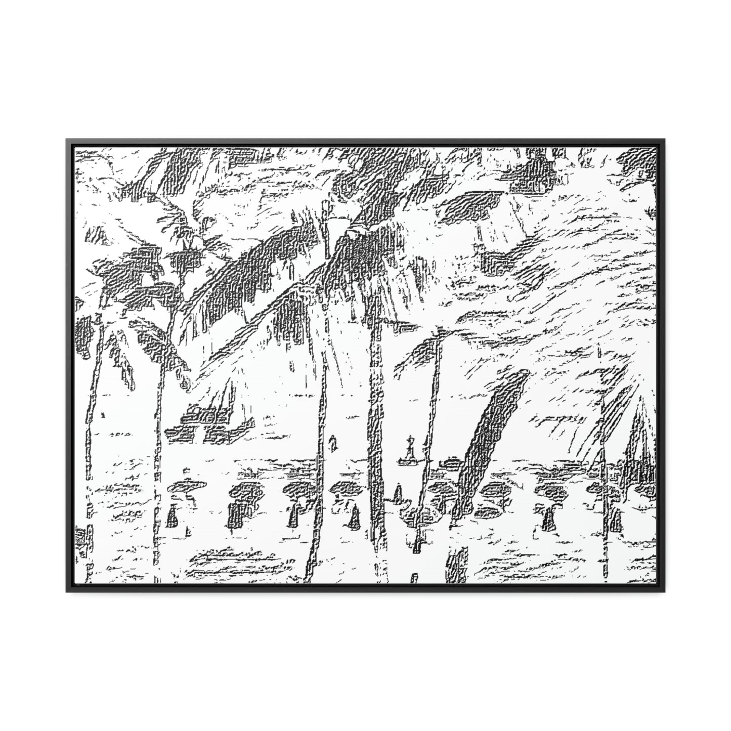 Gallery Canvas Wraps, Horizontal Frame ... "The Royal Hawai'ian: Waikiki Beach_Beach" ... Honolulu, HI ... Ocotber 2014 (Halloween) ... Original Works ...