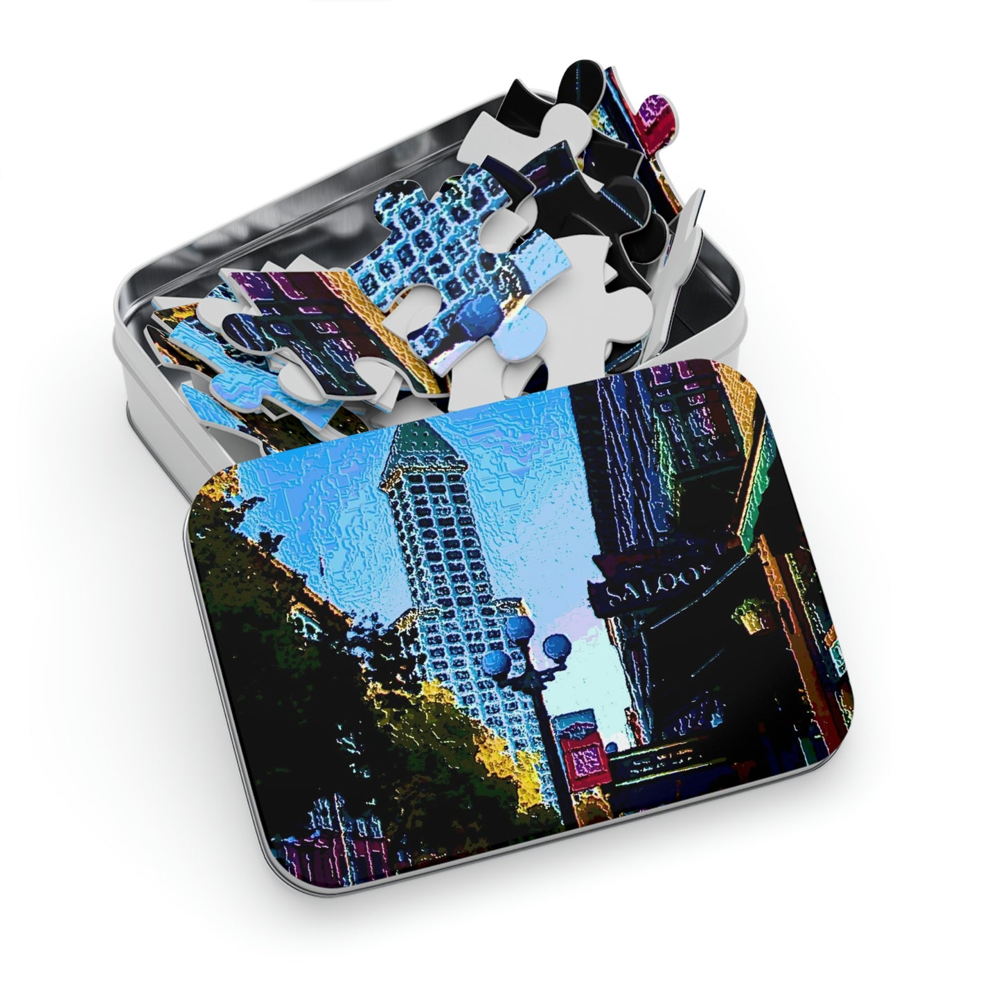 Jigsaw Puzzle (30, 110, 252, 500,1000-Piece) ...  Pioneer Square & Smith Tower ... 'That World Famous View' ... Colleague Supplied Photo ... Original Works ...