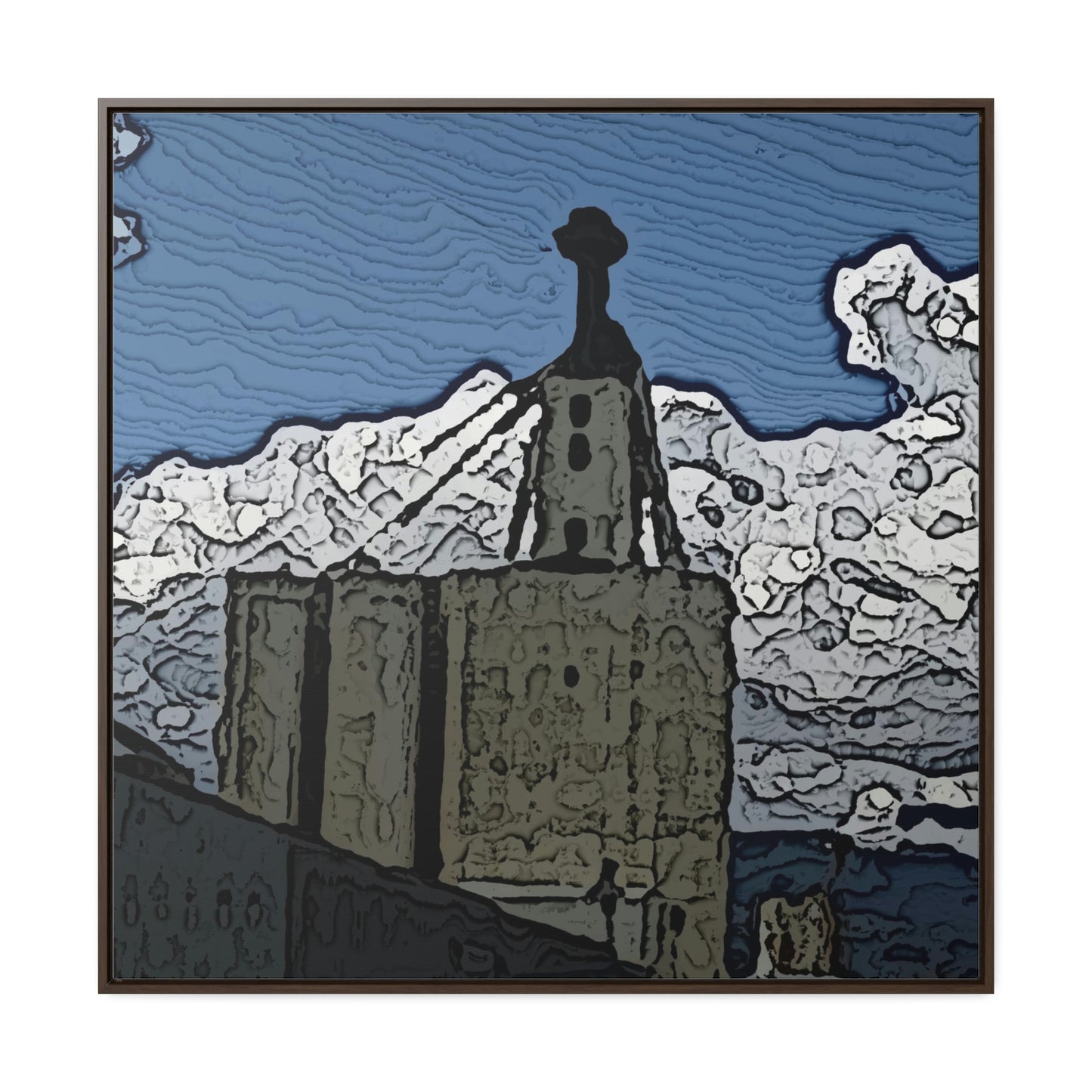 Gallery Canvas Wraps, Square Frame ..."ICP: Idaho County Propane ... 'Production Facilities Grangeville, Idaho' ... "  Original Works: Rendering Time: 10 Hours ...