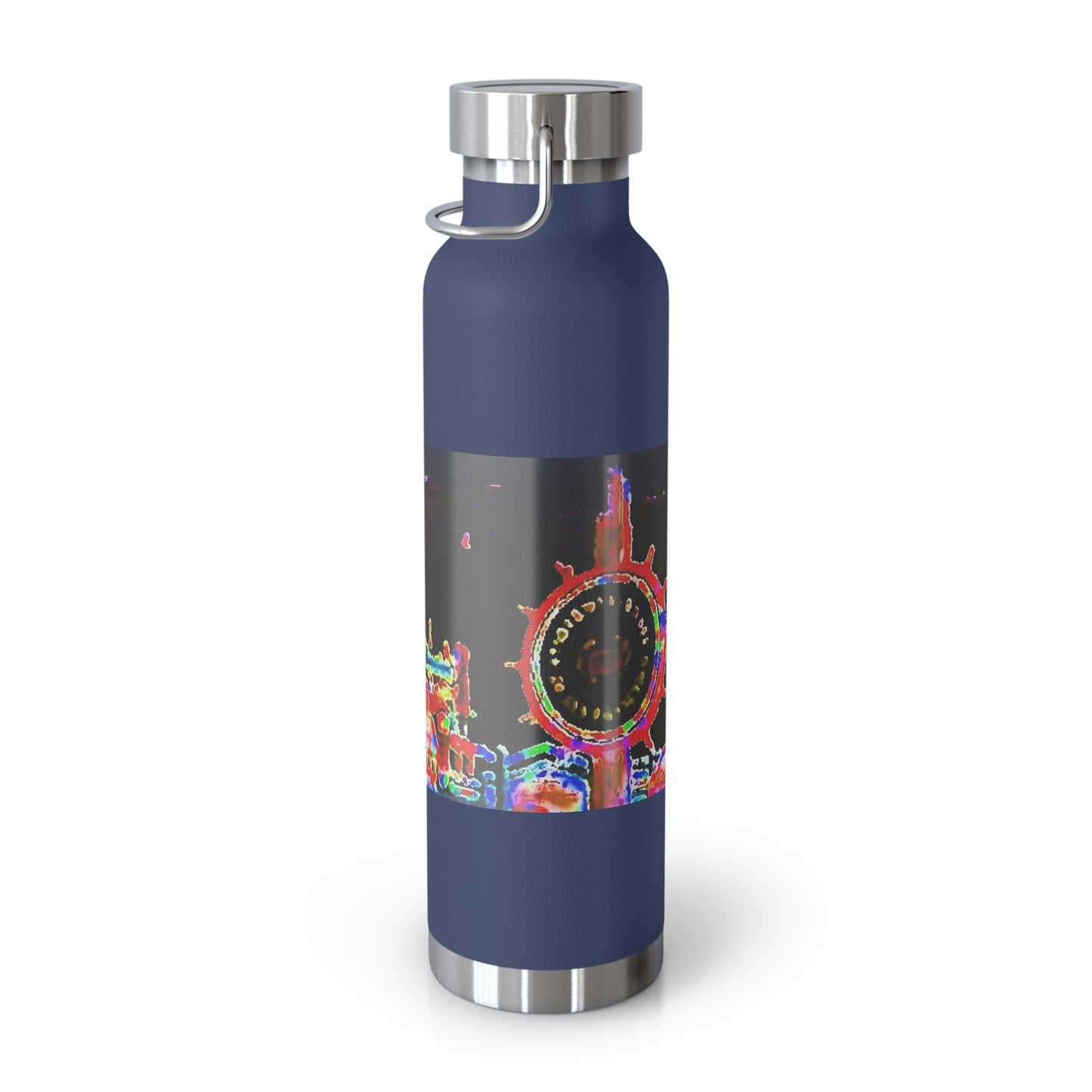 Copper Vacuum Insulated Bottle, 22oz ... "No.9 Fishermen's Grotto - Fishermen's Wharf, SF, California" ... Family Archives: 1970's ... Original Works ...