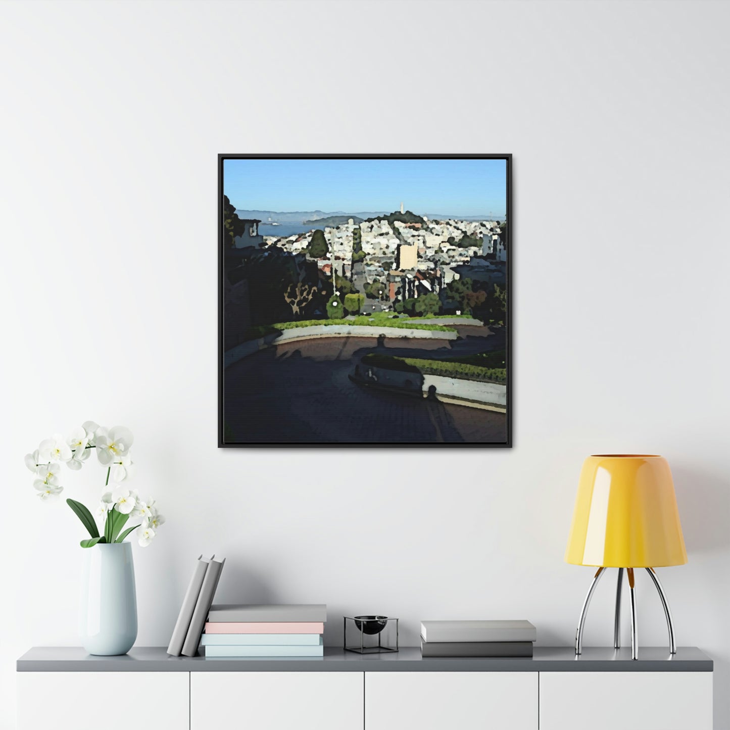 Gallery Canvas Wraps, Square Frame ...  "Lombard Street San Francisco, CA, USA" ... Family Archives 1970's ... Original Works ...