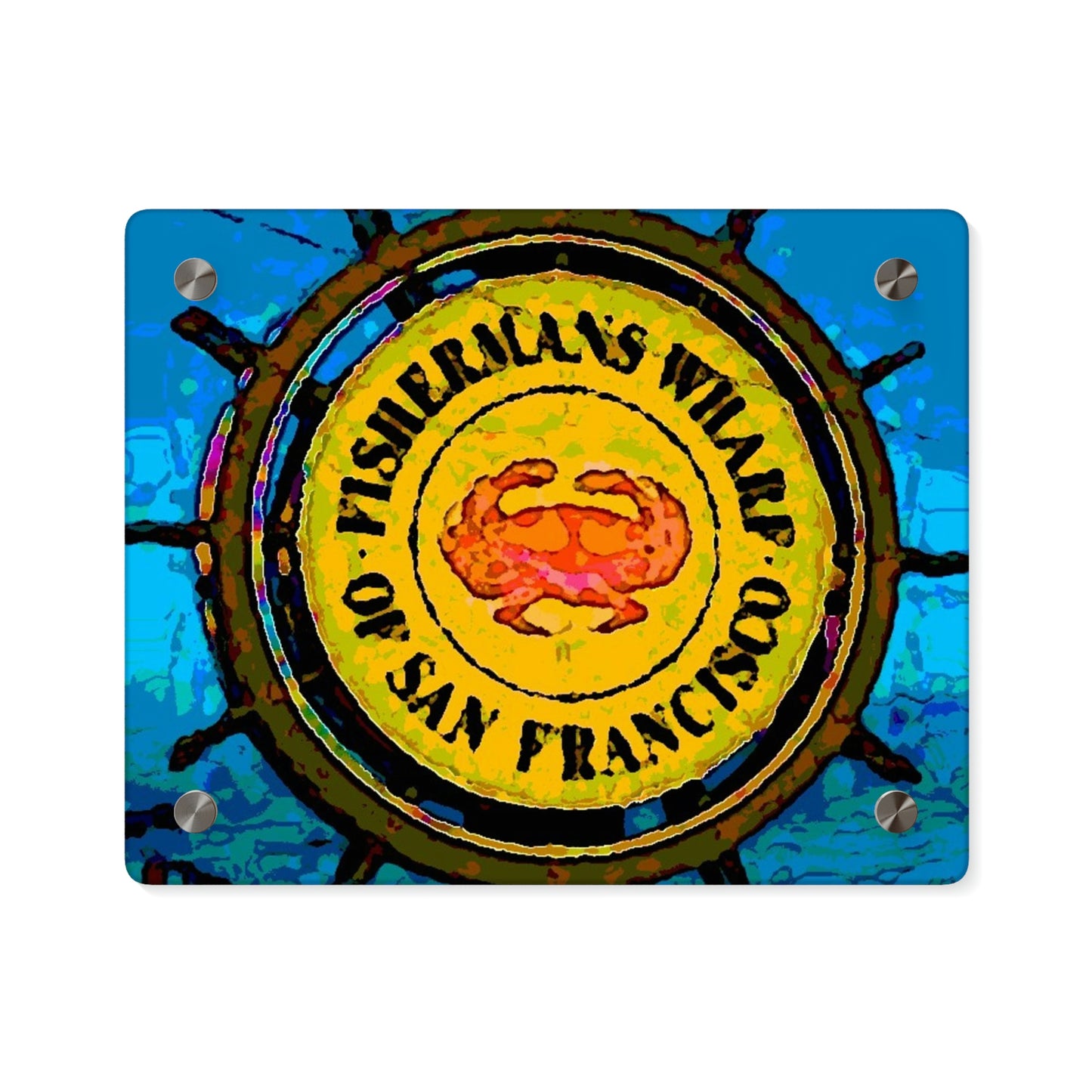 Acrylic Wall Art Panels ...  "No.9 Fishermen's Grotto - Fishermen's Wharf, SF, California" ... Family Archives: 1970's ... Original Works ...