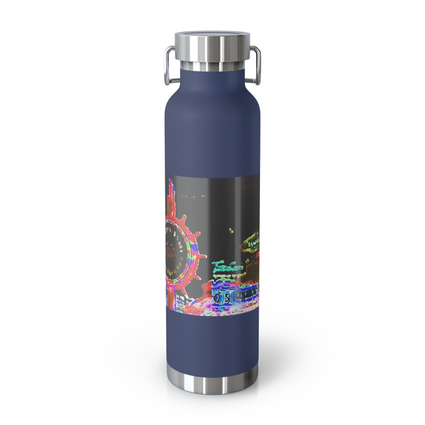 Copper Vacuum Insulated Bottle, 22oz ... "No.9 Fishermen's Grotto - Fishermen's Wharf, SF, California" ... Family Archives: 1970's ... Original Works ...