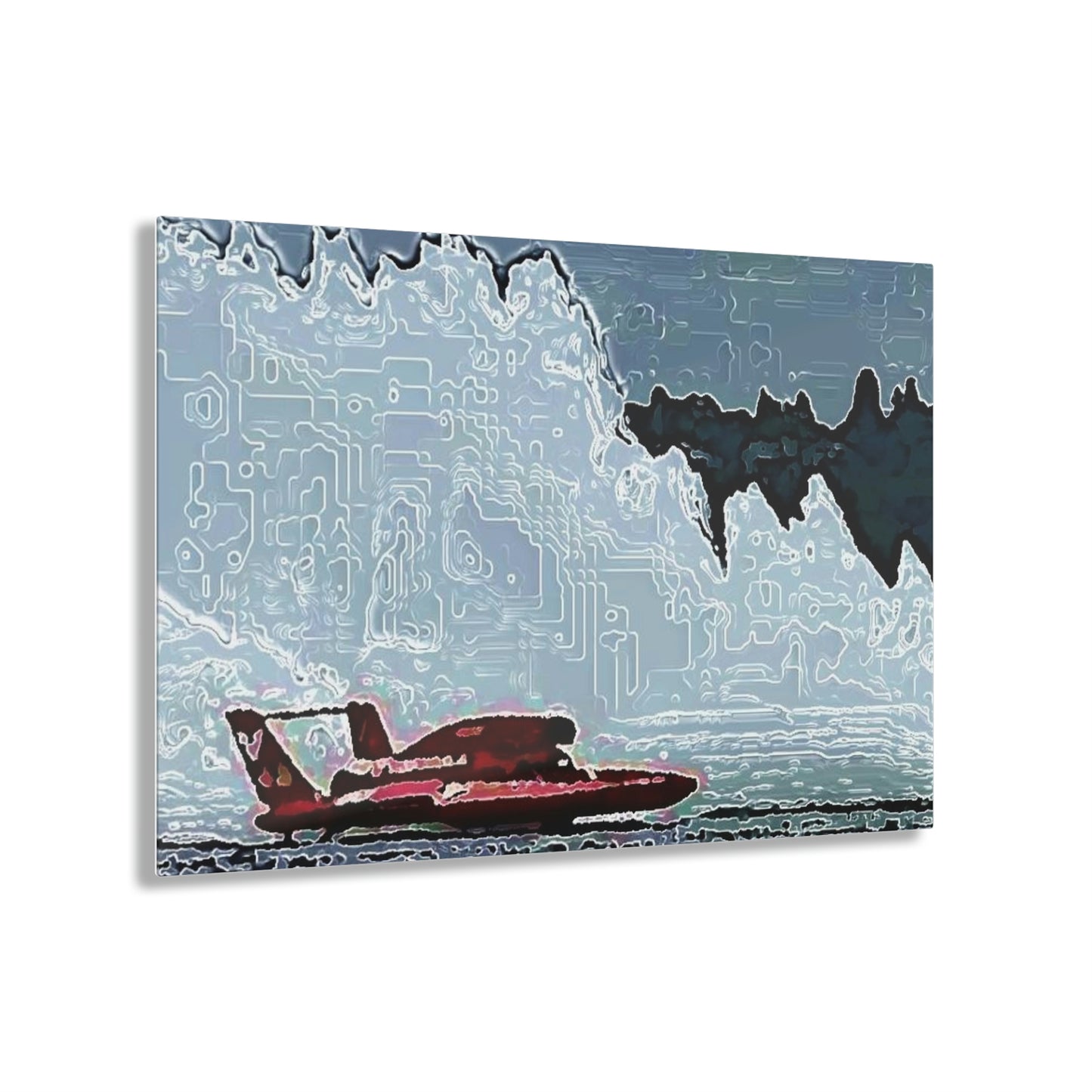 Acrylic Prints ... Seattle Columbia Cup On Lake Washington ... "Dave Wilcox Heads For The Win" ... Associate Gift-Photo ... Original Works ...