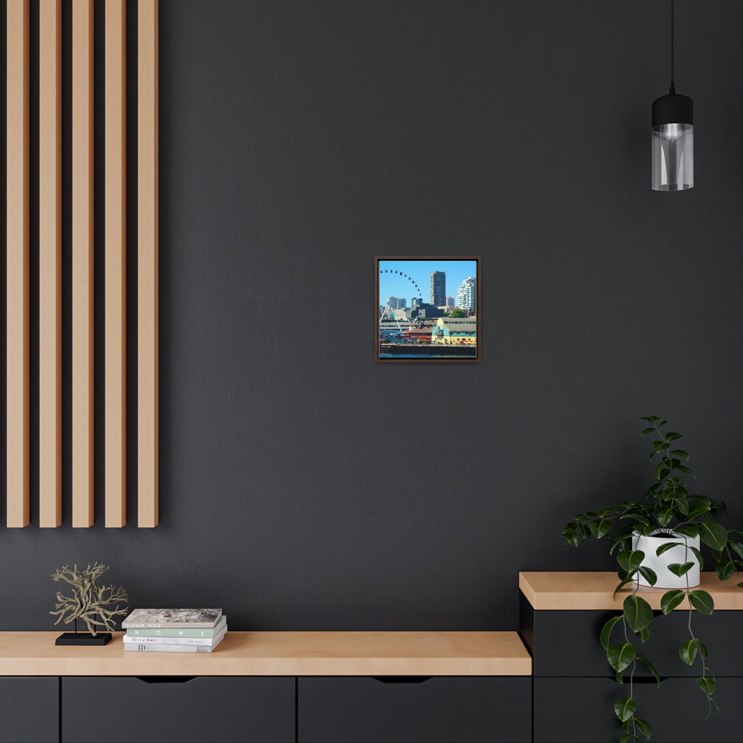 Gallery Canvas Wraps, Square Frame ... That Classic Wheel ... 'Seattle's Wheel' ... & Old Classic Waterside Vendors ...  'Family Archives' ... Original Works ...