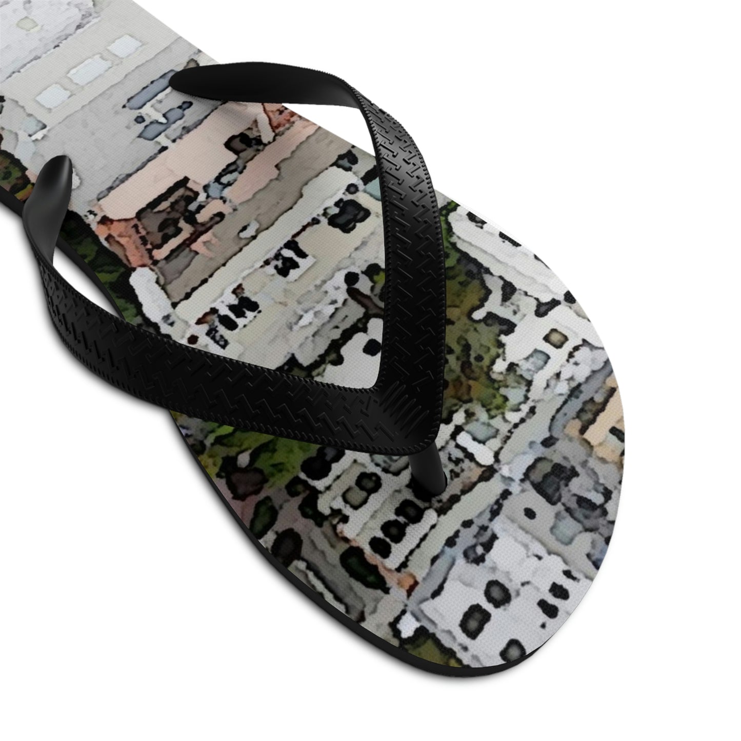 Unisex Flip-Flops ... A Crazy Street ... 'Eight Winding Curve-Switchbacks' ... "Lombard Street, San Francisco, CA' ... Family Archives: 1970's ... Original Works ...