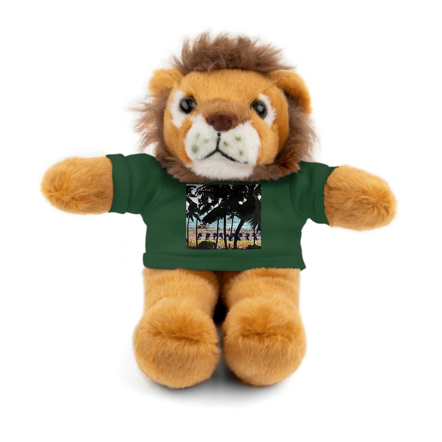 Stuffed Animals with Tee ... "A Beautiful Beach Amongst The Palms" ... The Outrigger Waikiki, Honolulu, Oahu ... Original Works ...