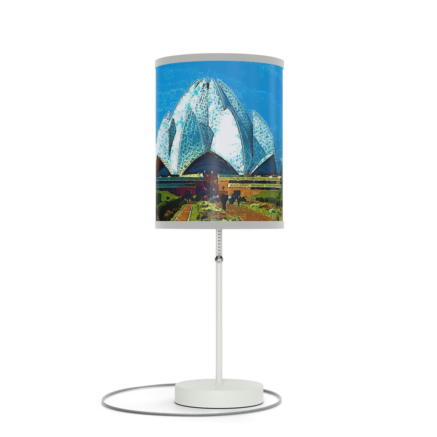 Lamp on a Stand, US|CA plug ... 'Bahai'i House-Of-Worship' ... "Lotus Temple: Delhi, India, 2008" ... Original Works ...