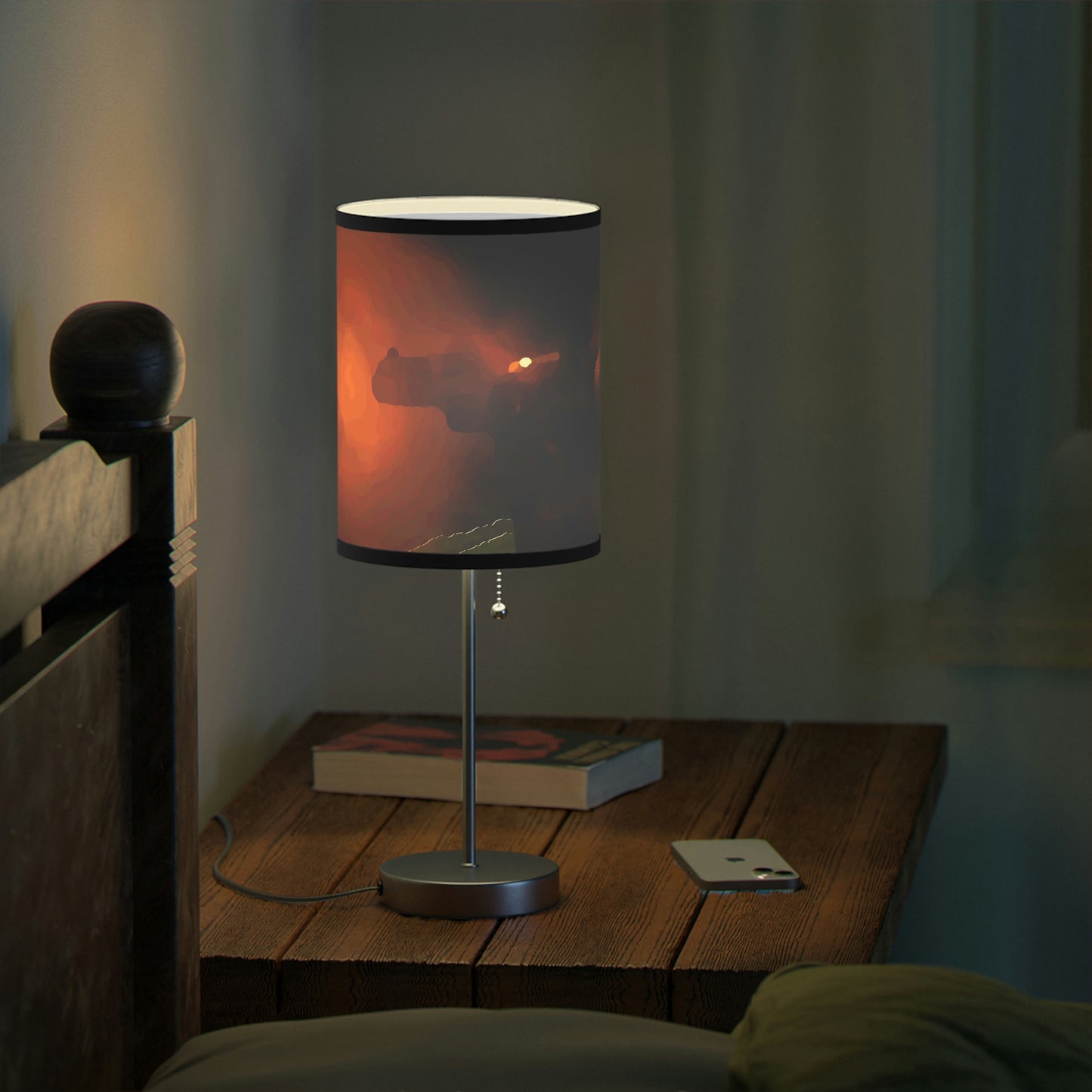 Lamp on a Stand, US|CA plug ... Ruger .357 Magnum Early-Morning-Target-Practice ... 'Circa April 2022' ... Original Works ...