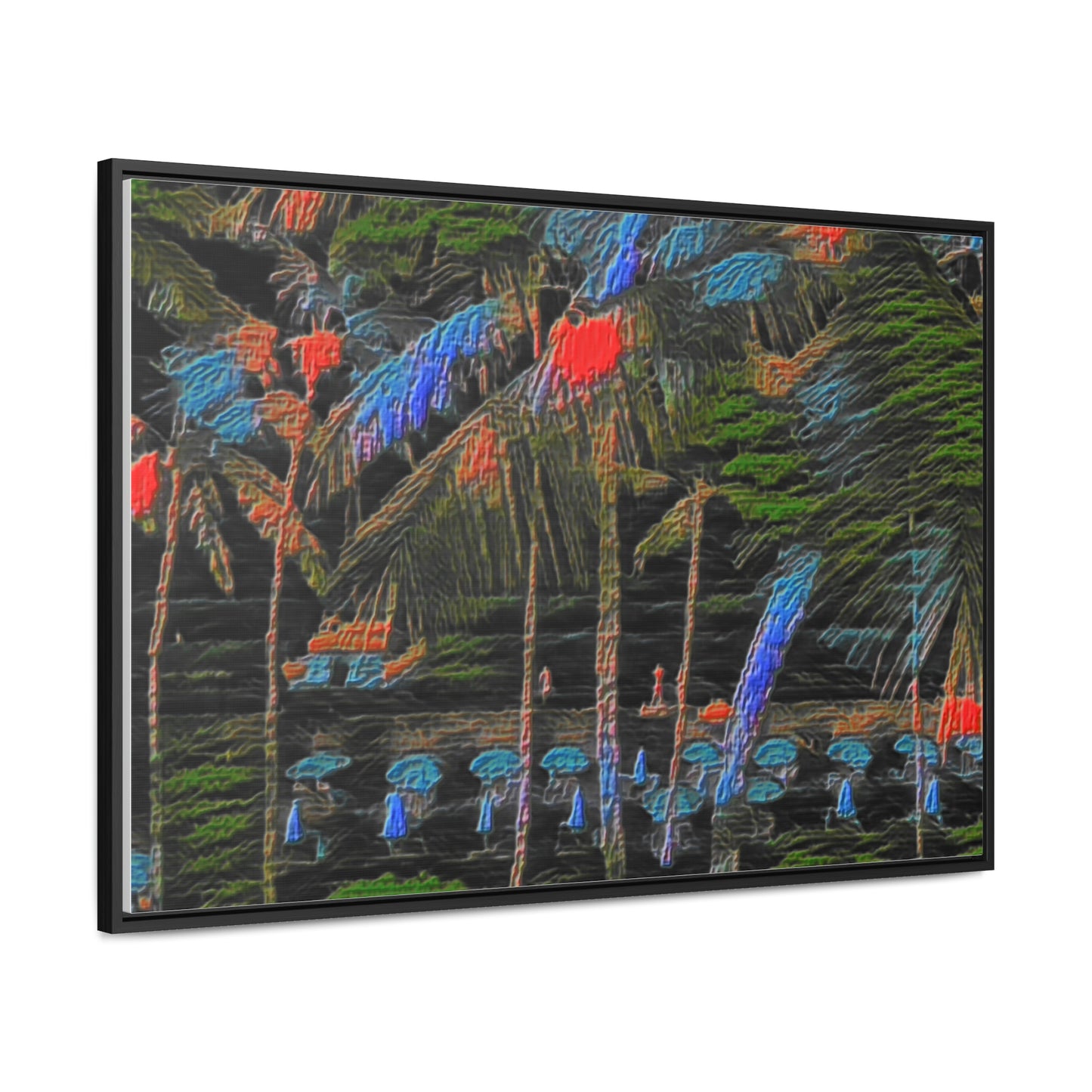 Gallery Canvas Wraps, Horizontal Frame ... "The Royal Hawai'ian: Waikiki Beach_Beach" ... Honolulu, HI ... Ocotber 2014 (Halloween) ... Original Works ...