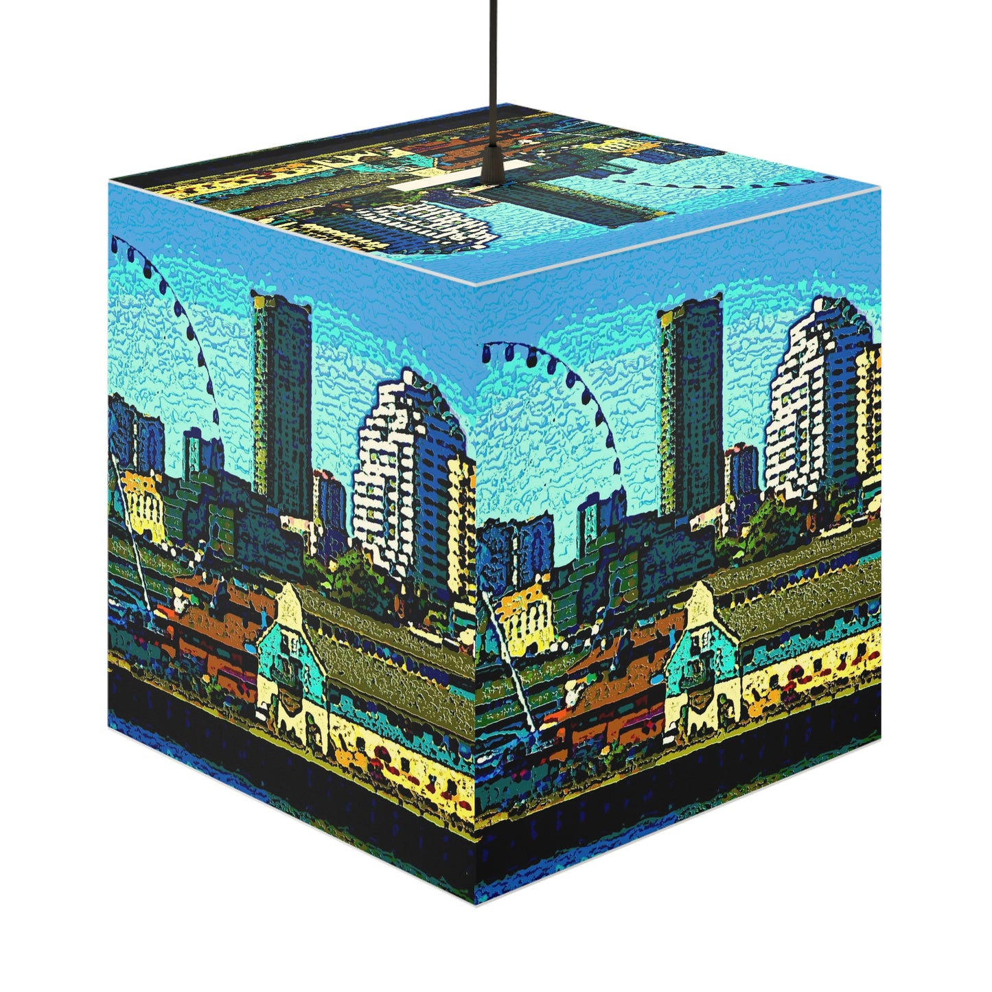Light Cube Lamp ... That Classic Wheel ... 'Seattle's Wheel' ... & An Old Classic Waterside Vendors ...  'Family Archives' ... Original Works ...