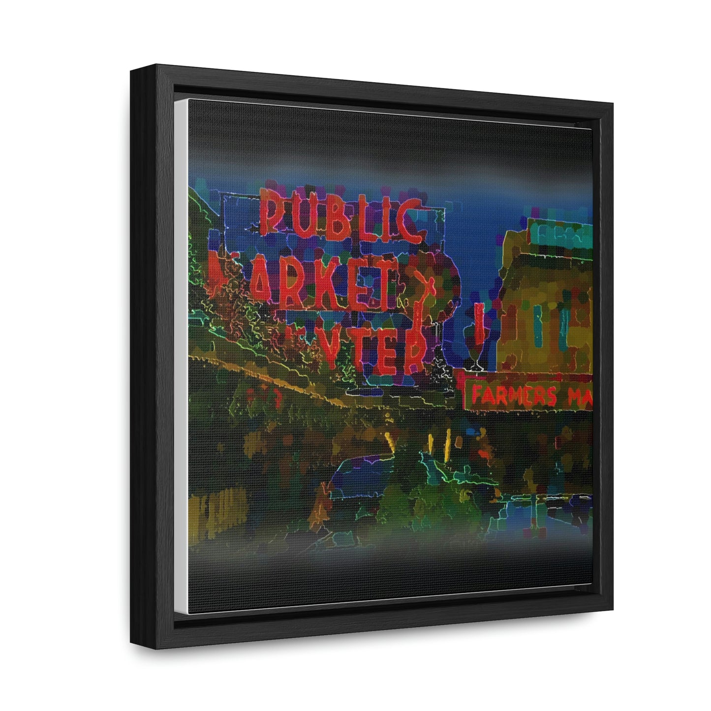 Gallery Canvas Wraps, Square Frame ... PPM: Pike Place Market ... Original Work ... Winter 2022 ...