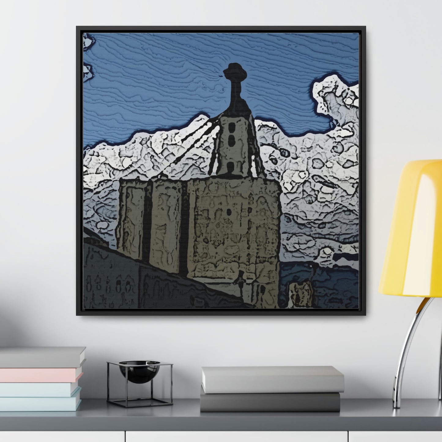 Gallery Canvas Wraps, Square Frame ..."ICP: Idaho County Propane ... 'Production Facilities Grangeville, Idaho' ... "  Original Works: Rendering Time: 10 Hours ...