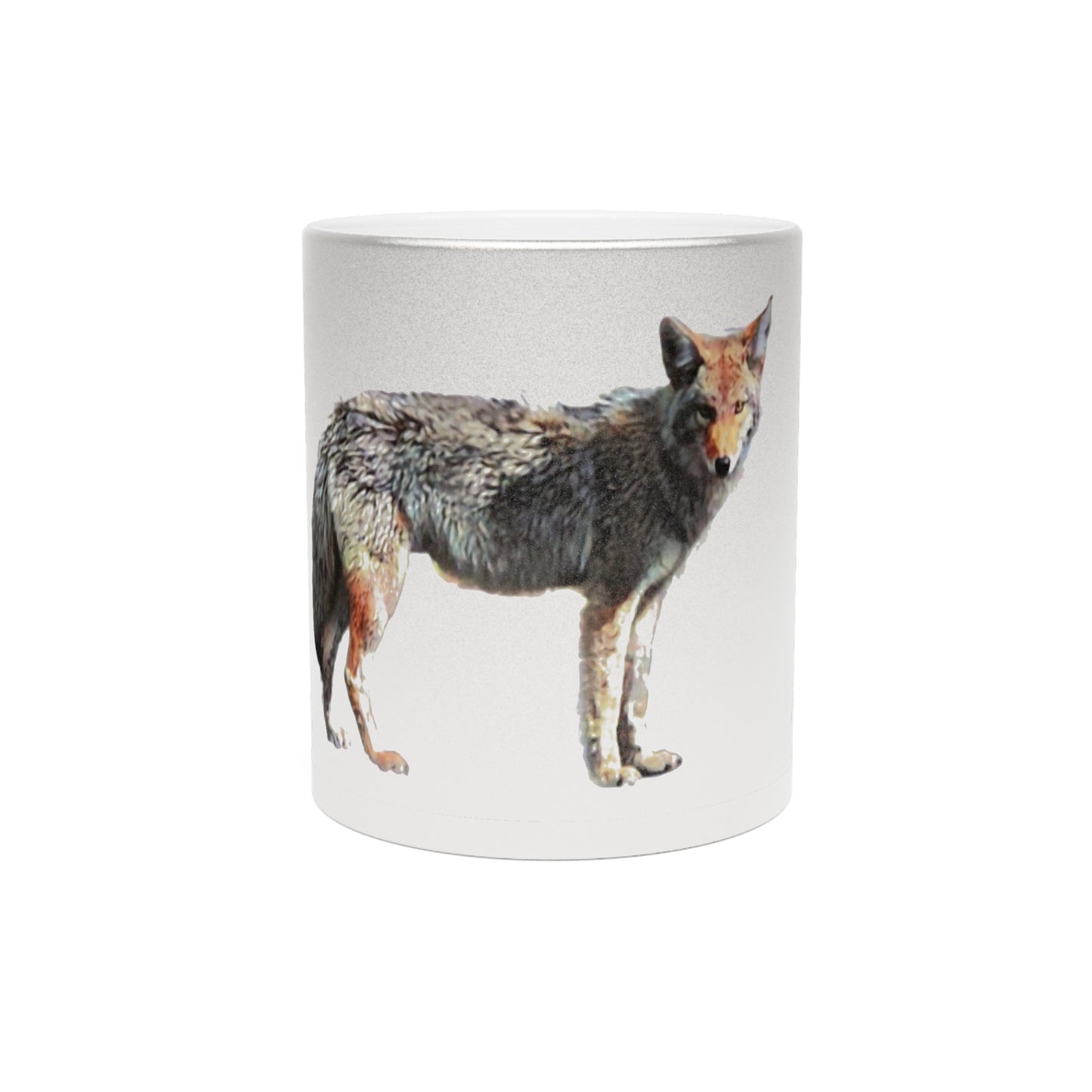 Metallic Mug (Silver\Gold) ... Coyote ... "Yosemite Valley: Circa May23 ... KPH Base Photo" ... Original Works ...