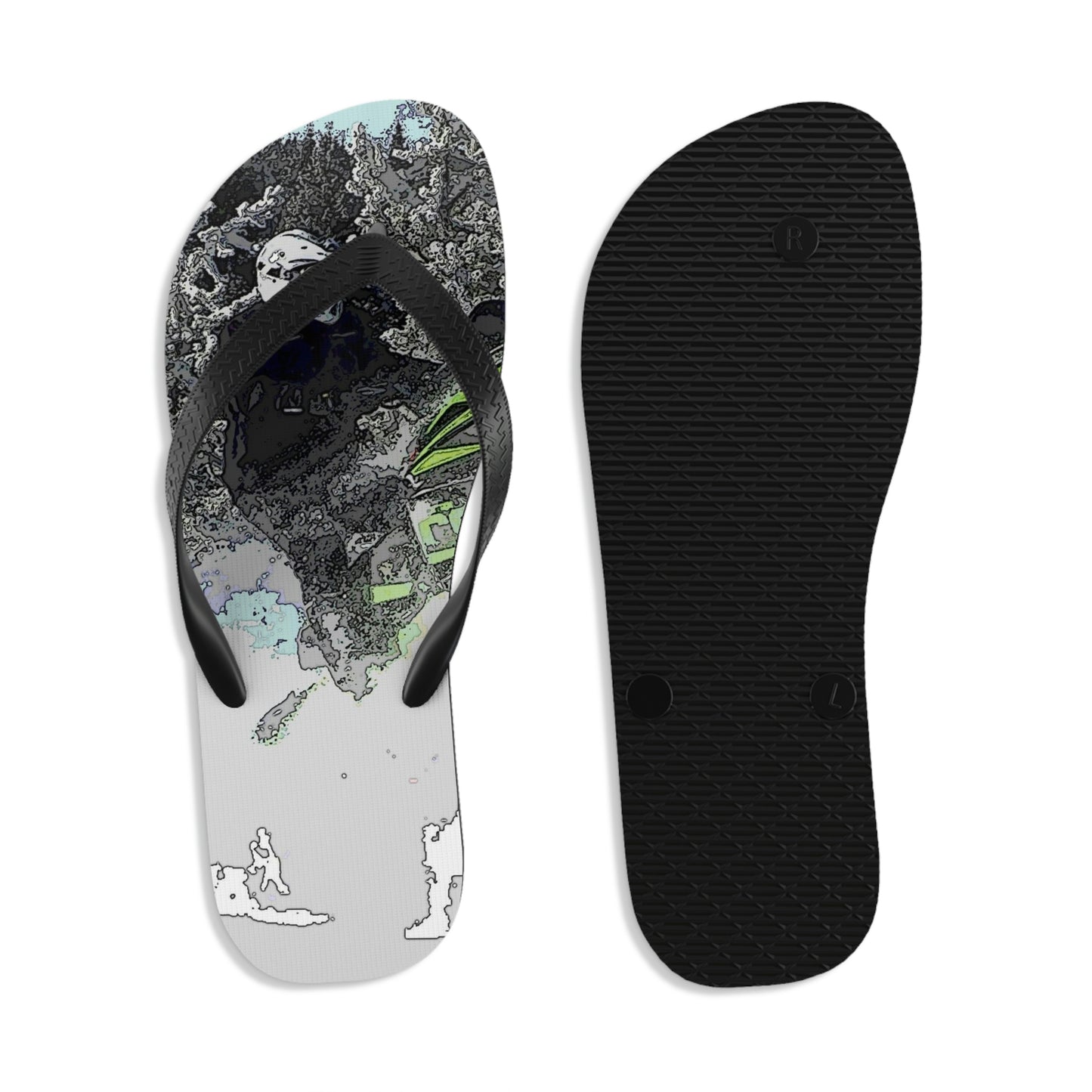 Unisex Flip-Flops ... Come Fly With The Professionals ... CIP-Airways ... 'Getting-Er-Done' ... Original Works ... December 2022 ...