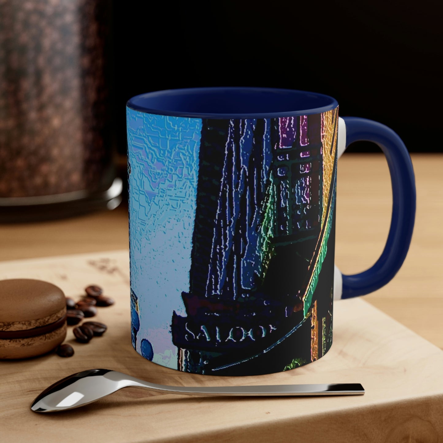 Accent Coffee Mug, 11oz ...  Pioneer Square & Smith Tower ... 'That World Famous View' ... Colleague Supplied Photo ... Original Works ...