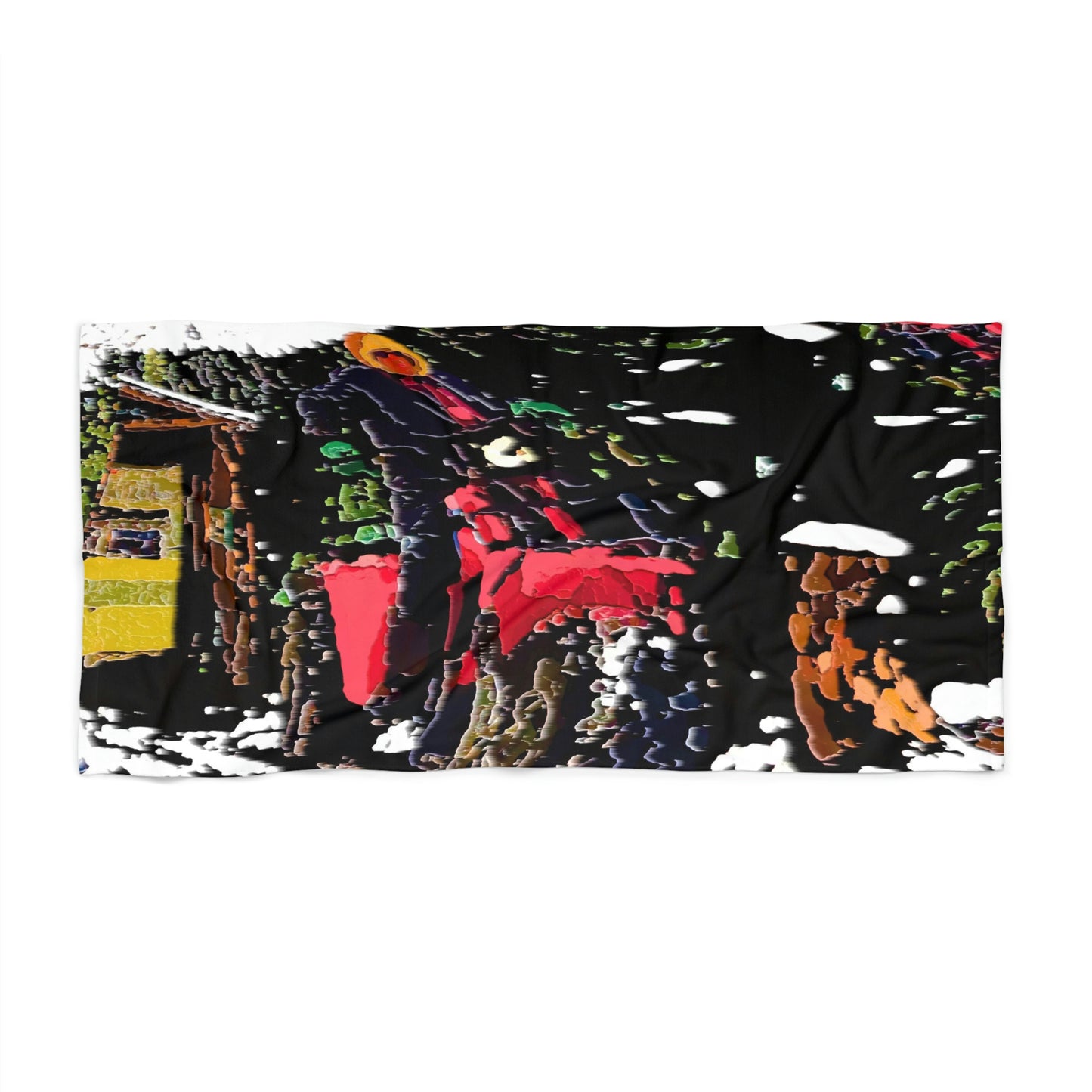 Beach Towel ... Snow ... Fractals ... Three-Wheeler-Speed ... & "A Nice Towel To Dry Off With" ...