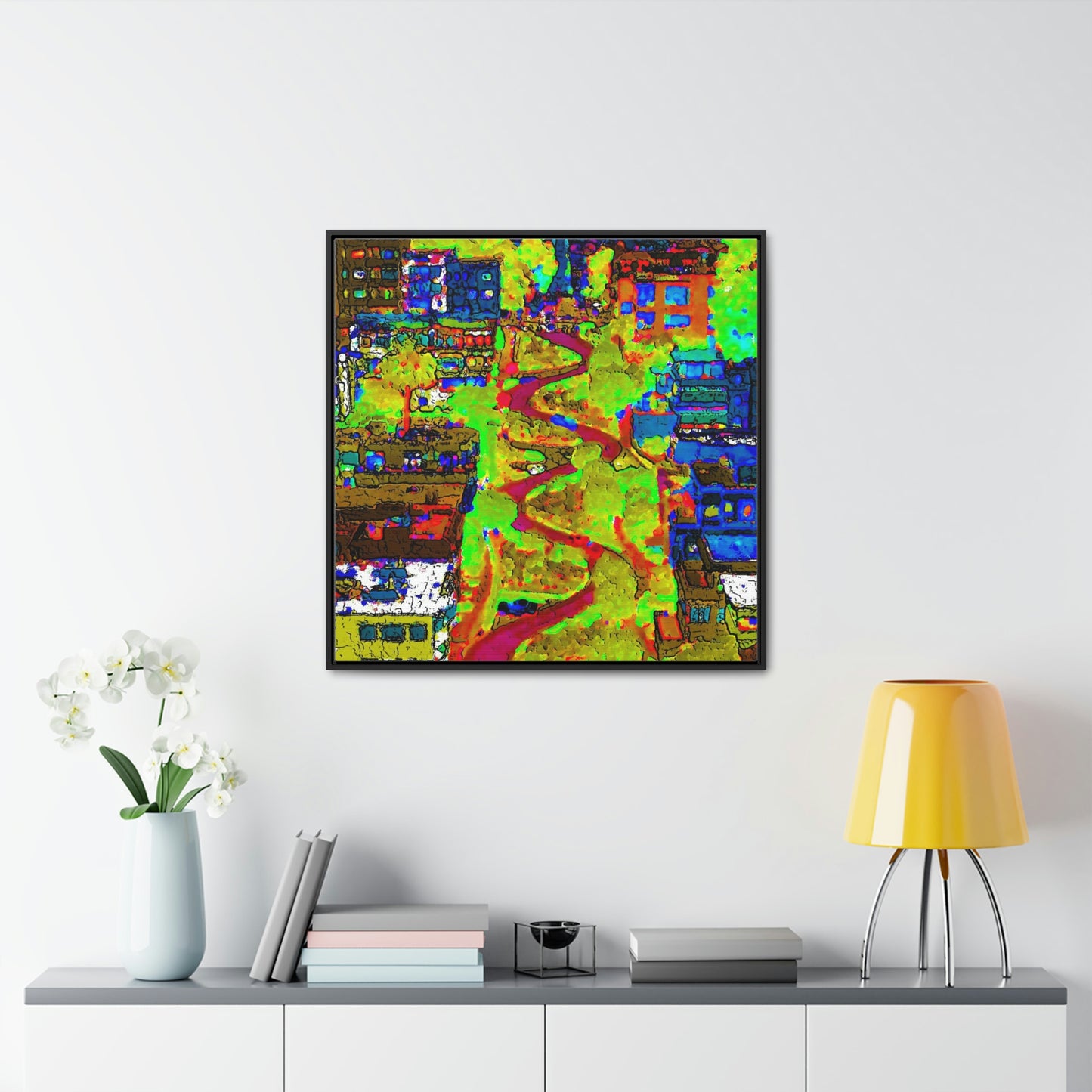 Gallery Canvas Wraps, Square Frame ... A Crazy Street ... 'Eight Winding Curve-Switchbacks' ... "Lombard Street, San Francisco, CA' ... Family Archives: 1970's ... Original Works ...