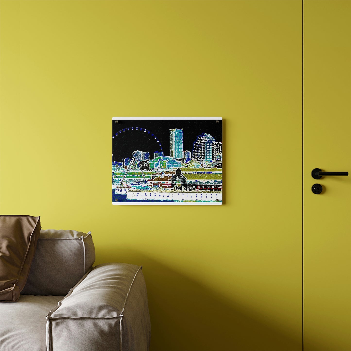 Acrylic Wall Art Panels ... That Classic Wheel ... 'Seattle's Wheel' ... & An Old Classic Waterside Vendors ...  'Family Archives' ... Original Works ...