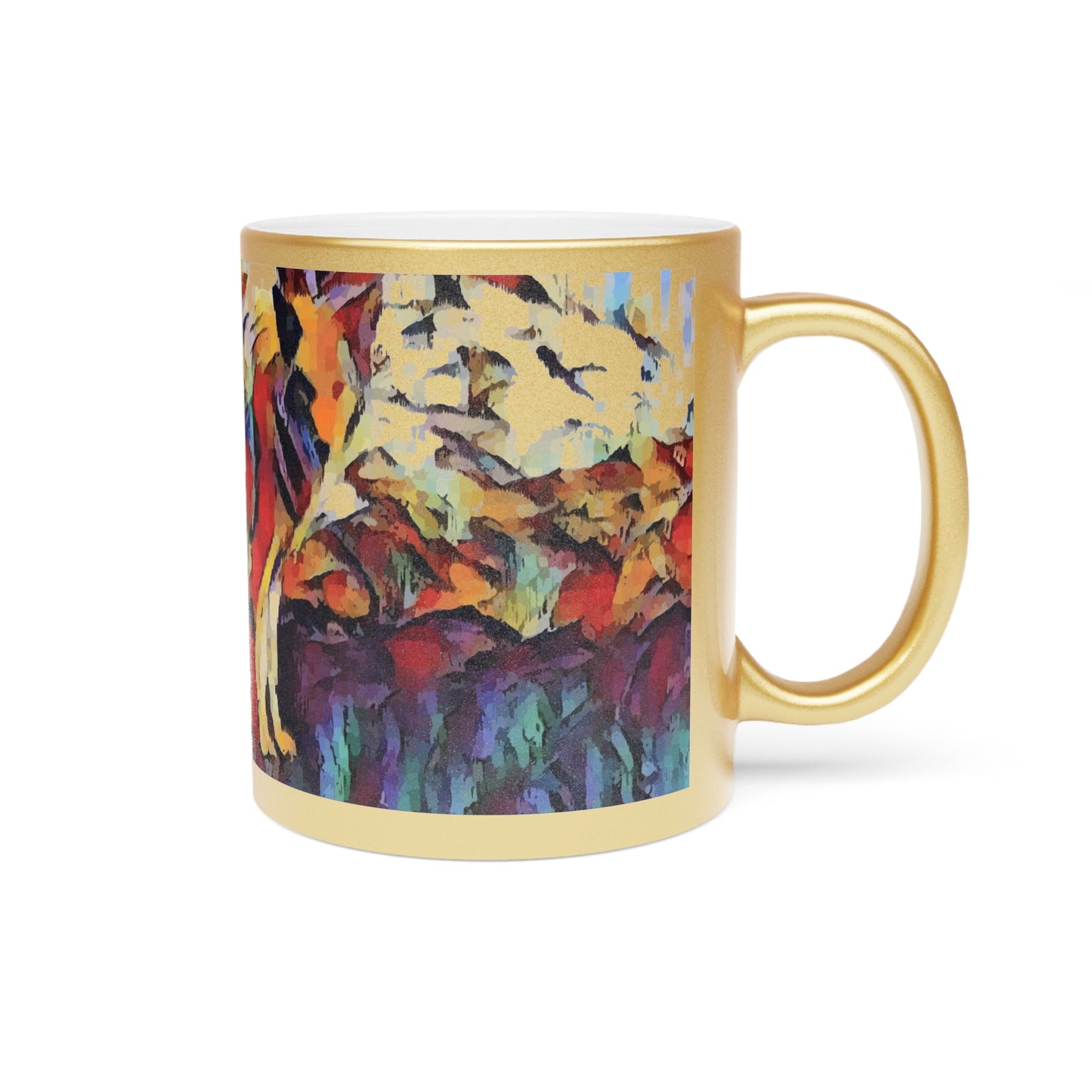 Metallic Mug (Silver\Gold) ... Coyote ... "Yosemite Valley: Circa May23 ... KPH Base Photo" ... Original Works ...