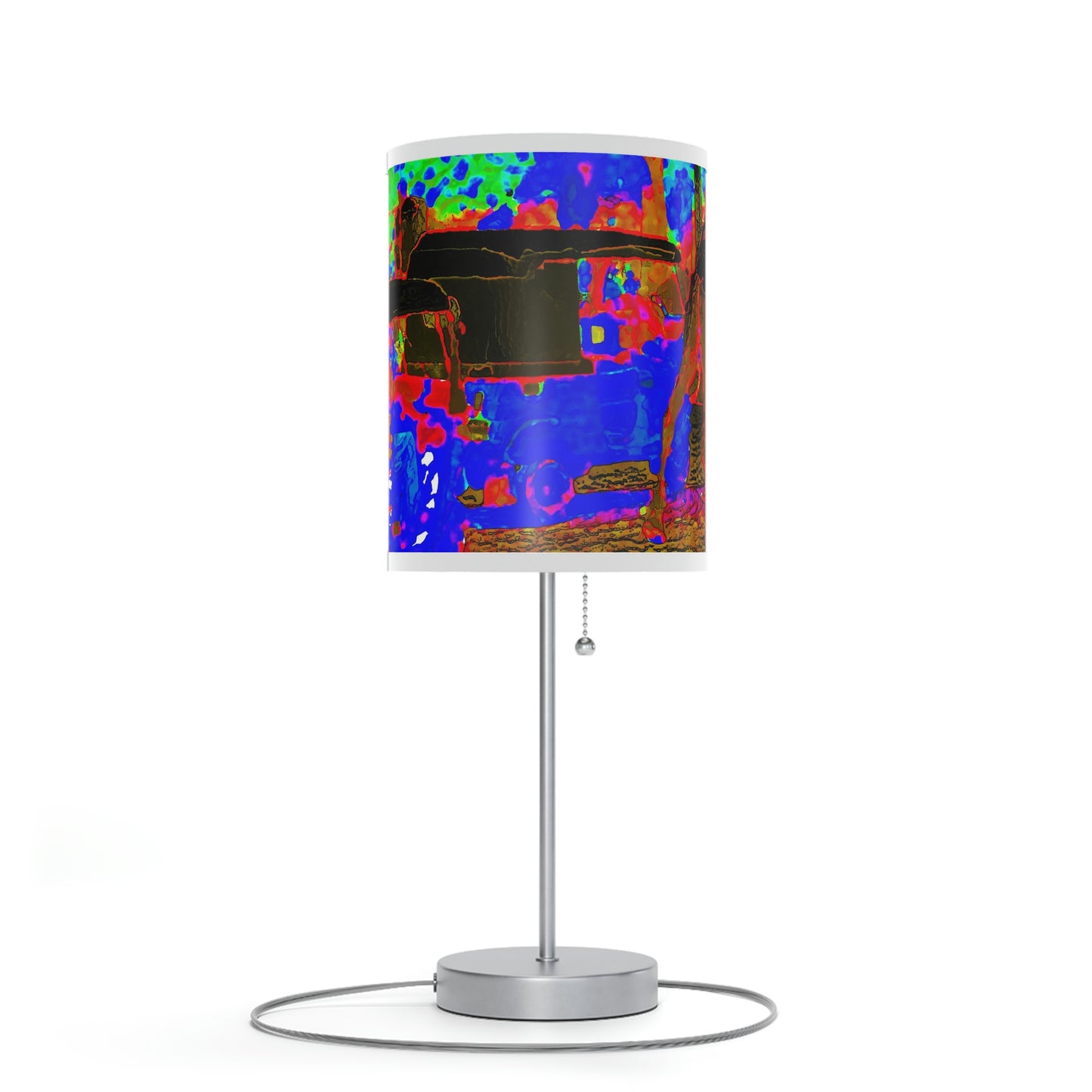 Lamp on a Stand, US|CA plug ... "Truckin'-Up-To-Buffalo ... 'Oops - Wrong Country' ... Truckin'-Up-To-New Delll -'E' ... " ... (Delhi, India) ... 5July2007. Original Works ...