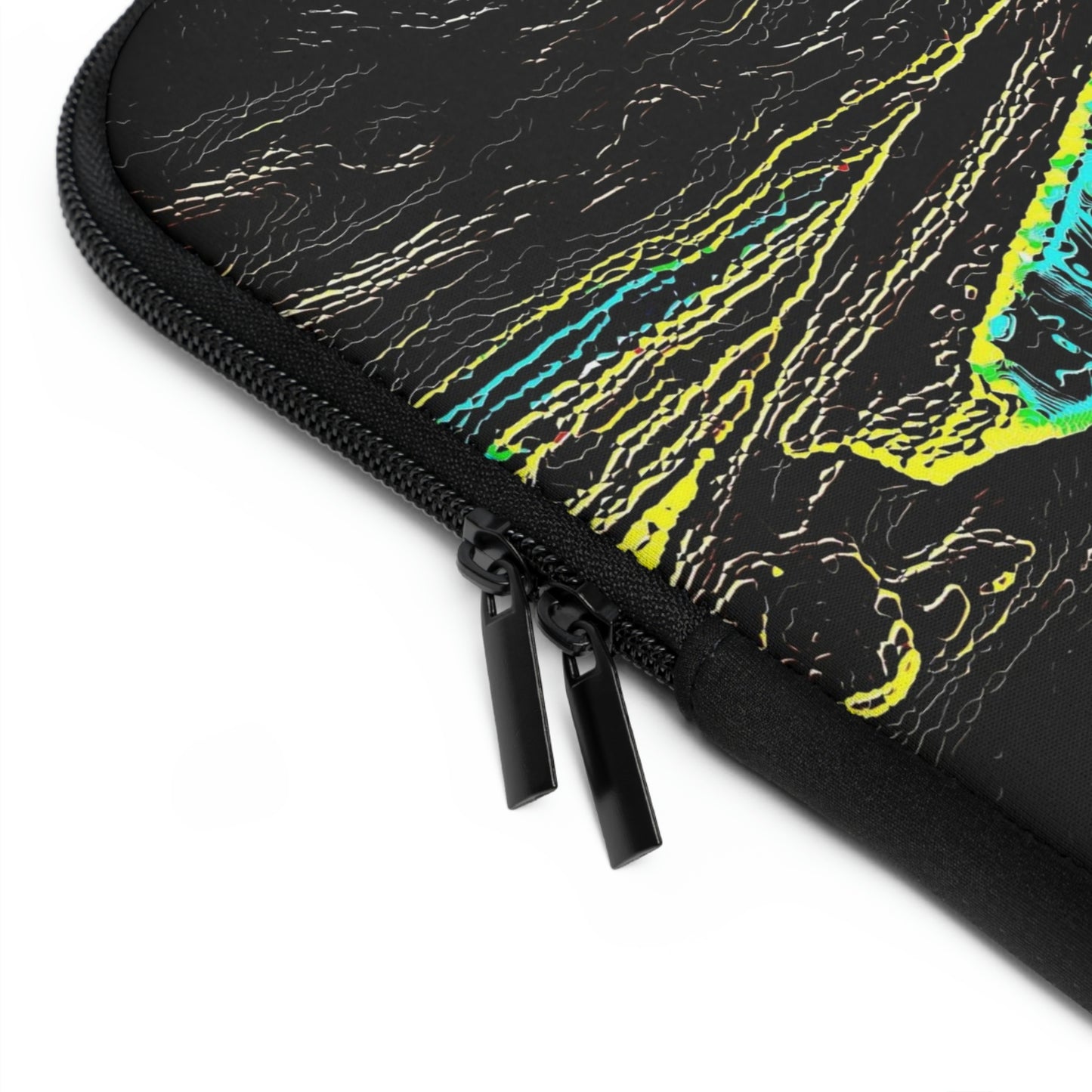 Laptop Sleeve ... "Snow Vehicle In Snow Storm At-Rest" ... Circa 12Mar23 ... Central Idaho ... 18-Hours Rendering Time: Original Works ...