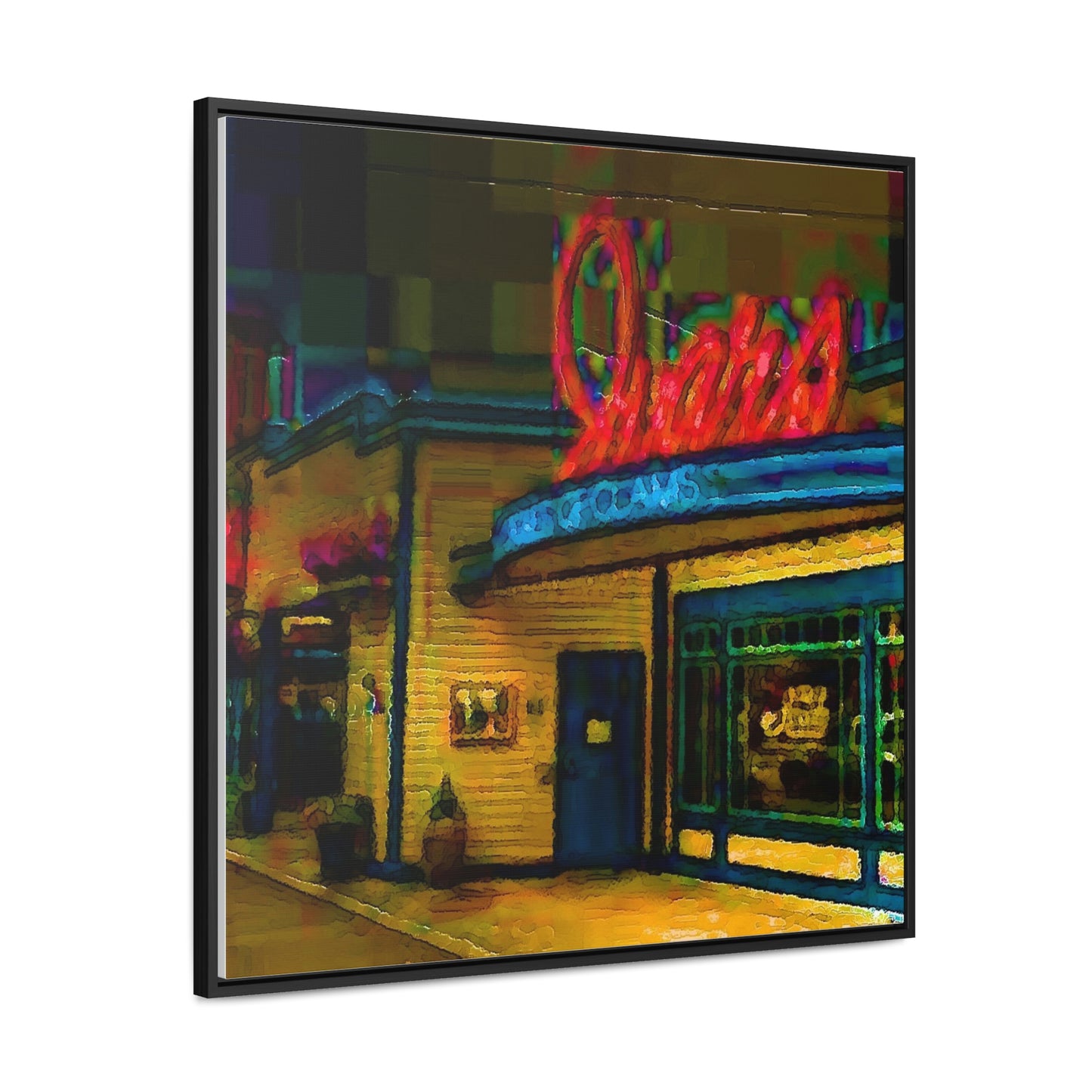 Gallery Canvas Wraps, Square Frame ...  In-A-Hurry & Stressed? ... Remember: Keep "Clam" ... Clam_Happy ...  'Ivars: Seattle Waterfront' ... Personal Archives ... Original Works ...