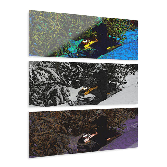 Acrylic Prints (Triptych) ... Yep ... "Another Day ... Riding Through The Wilderness ... " ... February 2023 ... Original Works ...