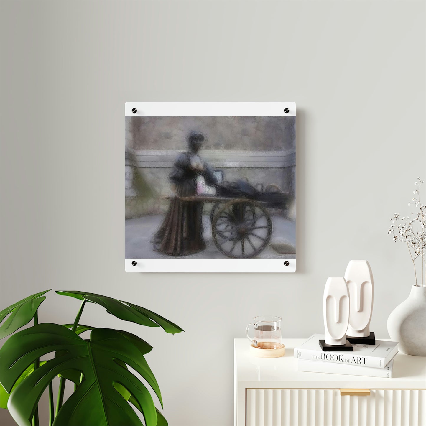 Acrylic Wall Art Panels ... Dublin's "Molly Malone Along Grafton Street" ... Cryin' Cockels & Muscles Alive-Alive-Oh ... Circa 2003 ... Original Works ...