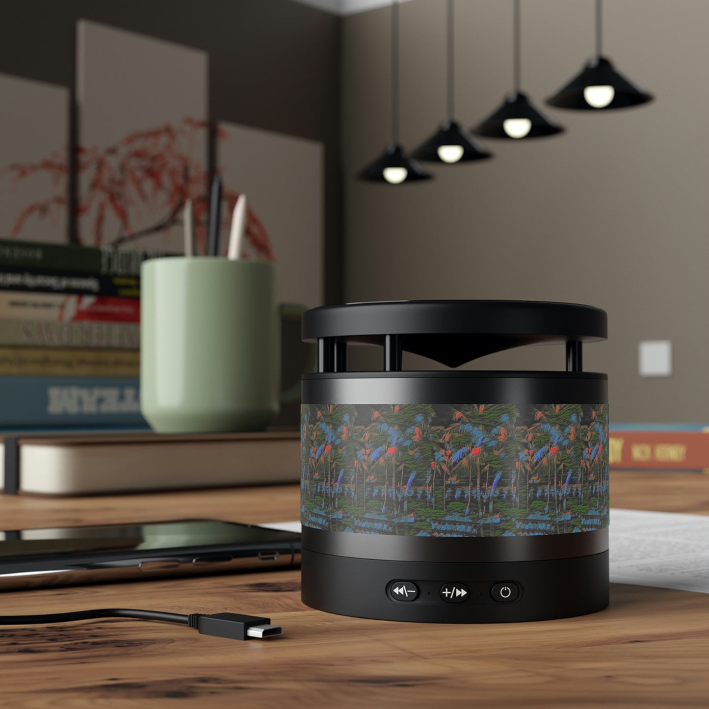 Metal Bluetooth Speaker and Wireless Charging Pad ... "The Royal Hawai'ian: Waikiki Beach_Beach" ... Honolulu, HI ... October 2014 (Halloween) ... Original Works ...