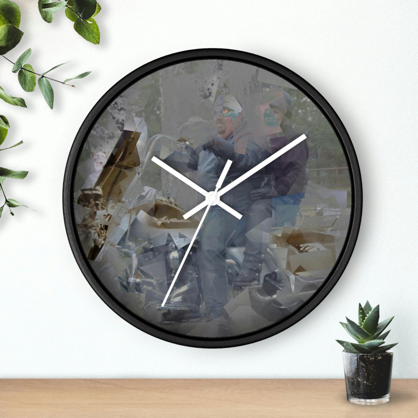 Wall clock ... The Open Road Beckons ... "Harley 'D' Yearnings ..."  Original Works ...
