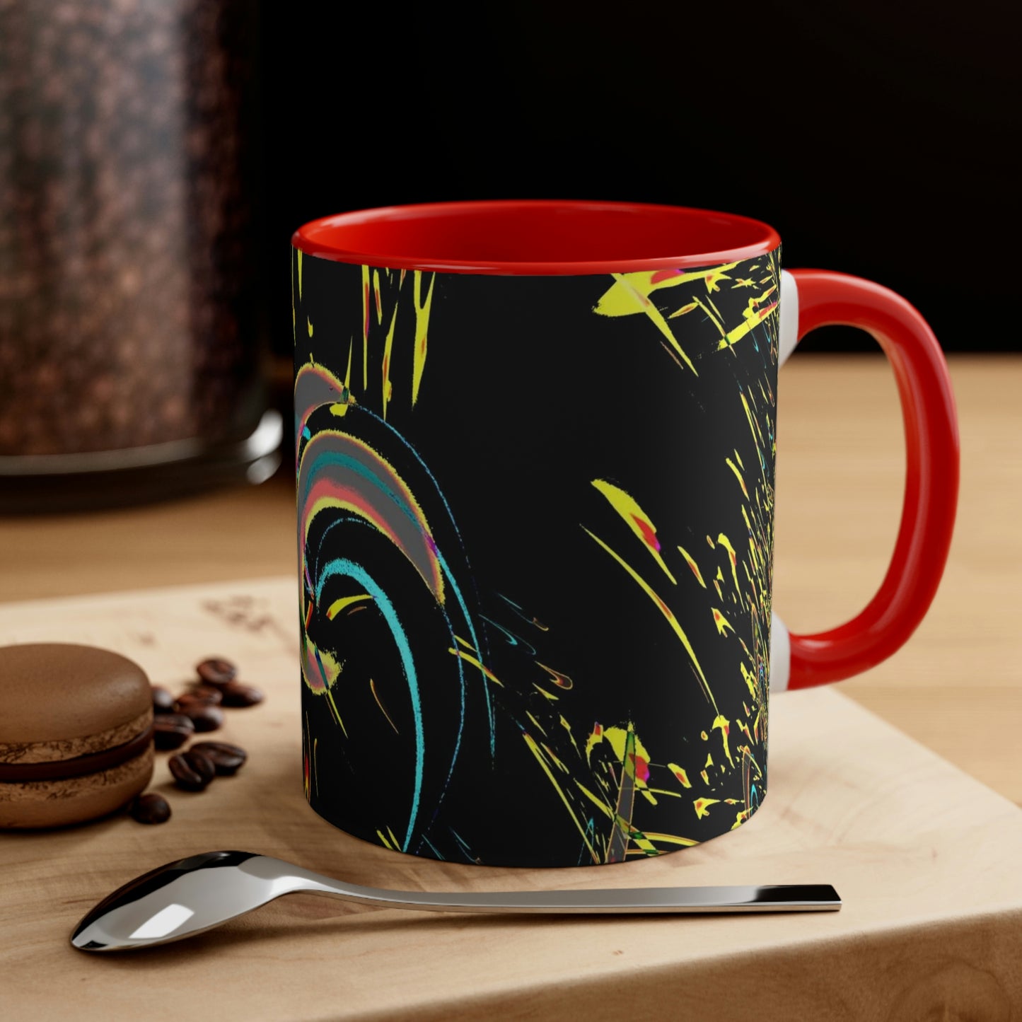 Accent Coffee Mug, 11oz ... "Waning Moon" ... Central Idaho ... October 2022 ... Rendering Time: 22 Hours ... Original Works ...