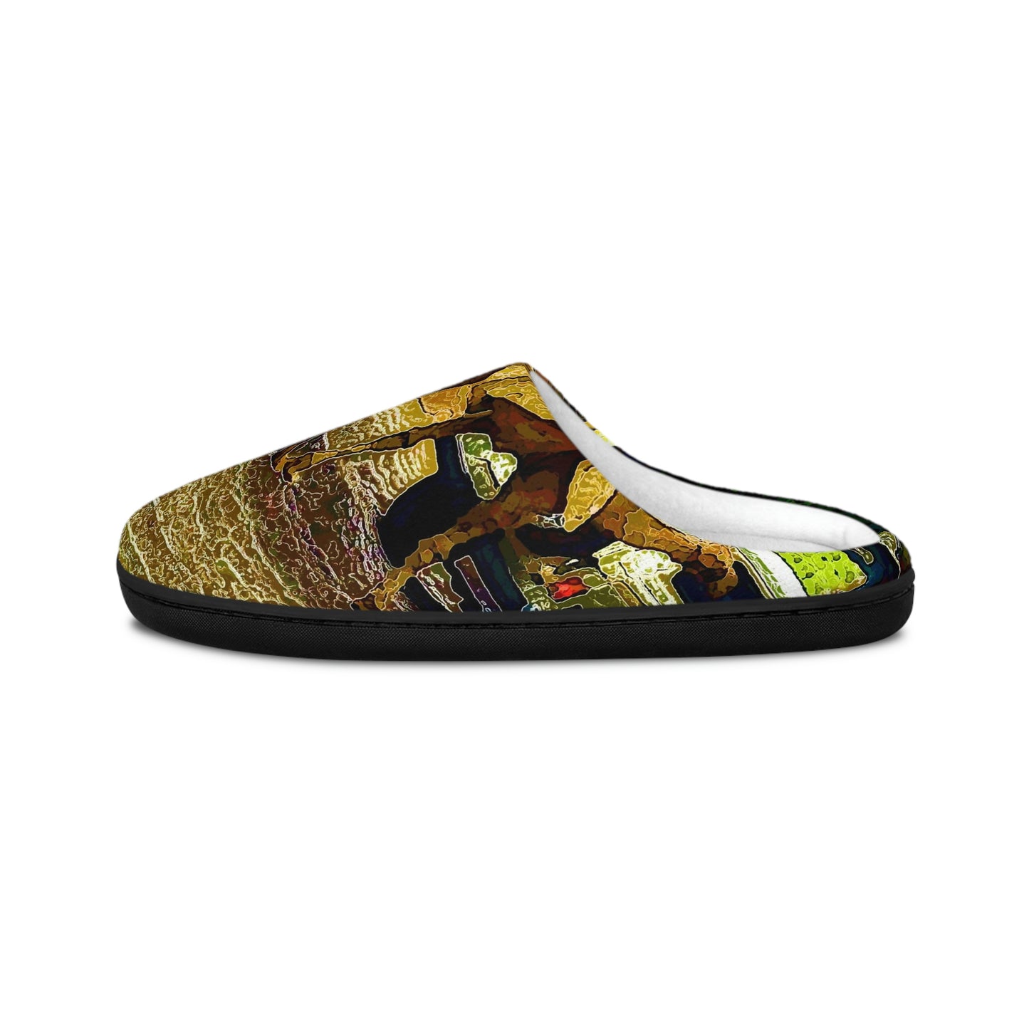 Men's Indoor Slippers ... "Truckin'-Up-To-Buffalo ... 'Oops - Wrong Country' ... Truckin'-Up-To-New Delll -'E' ... " ... (Delhi, India) ... 5July2007. Original Works ...