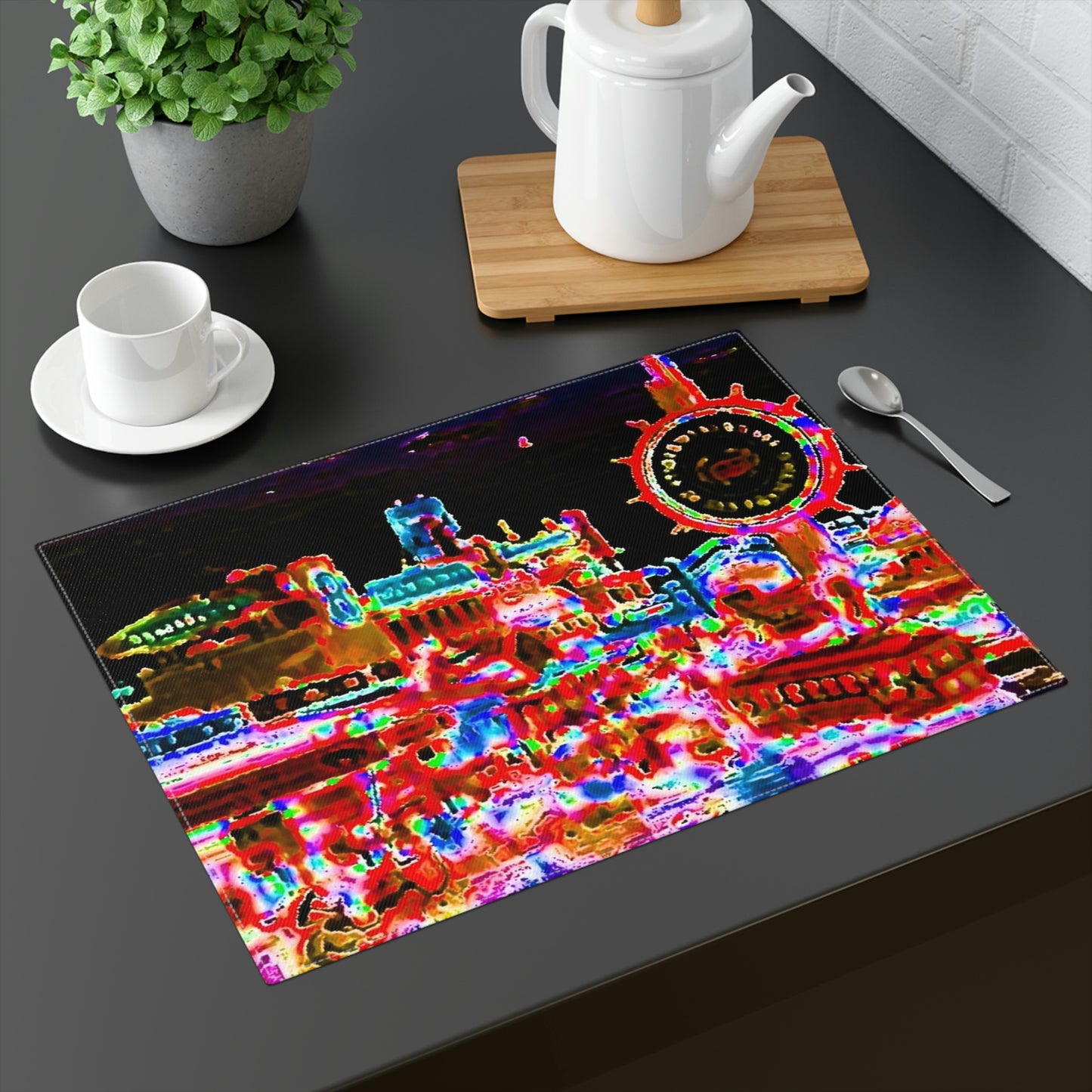 Placemat, 1pc ... "No.9 Fishermen's Grotto - Fishermen's Wharf, SF, California" ... Family Archives: 1970's ... Original Works ...
