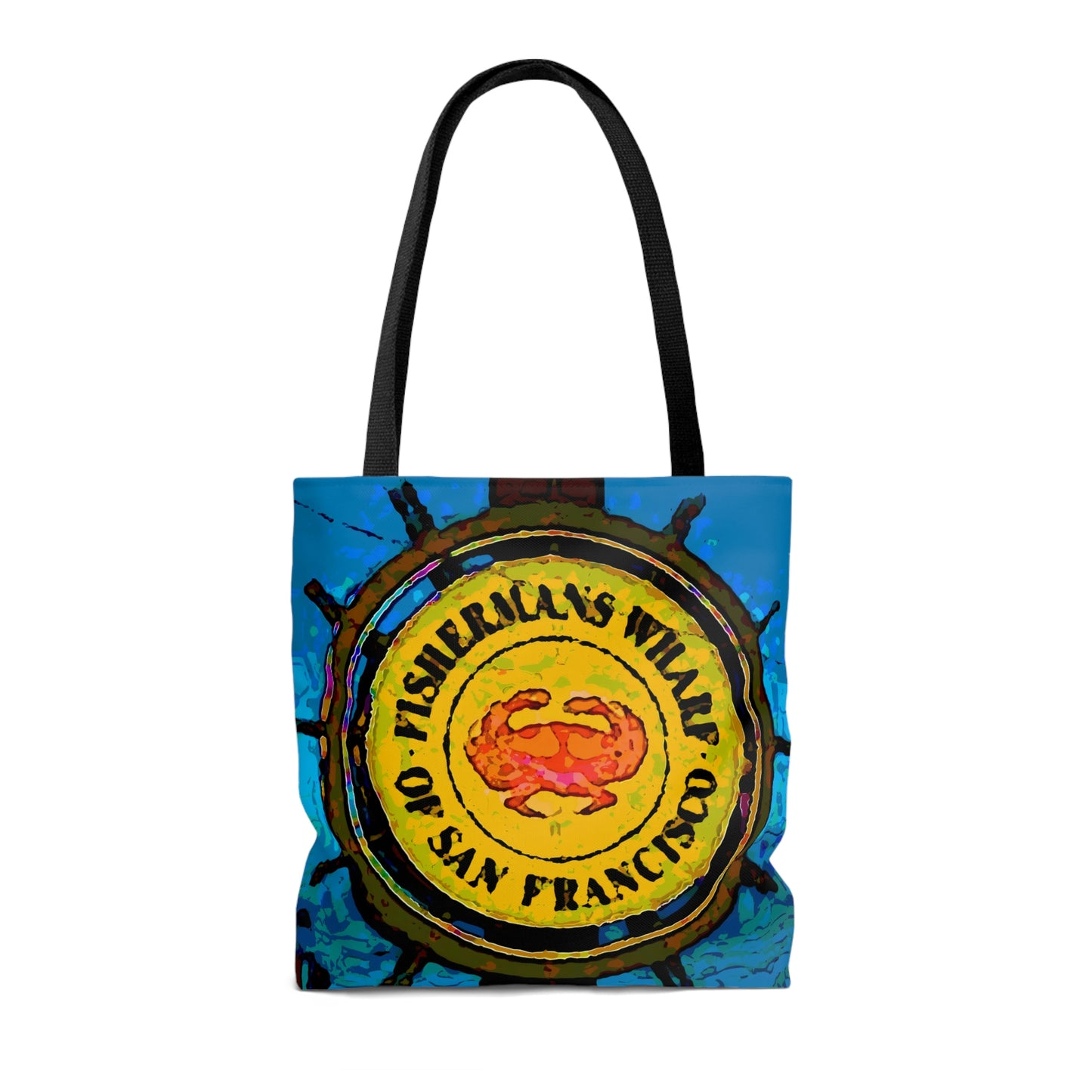 AOP Tote Bag ... "No.9 Fishermen's Grotto - Fishermen's Wharf, SF, California" ... Family Archives: 1970's ... Original Works ...
