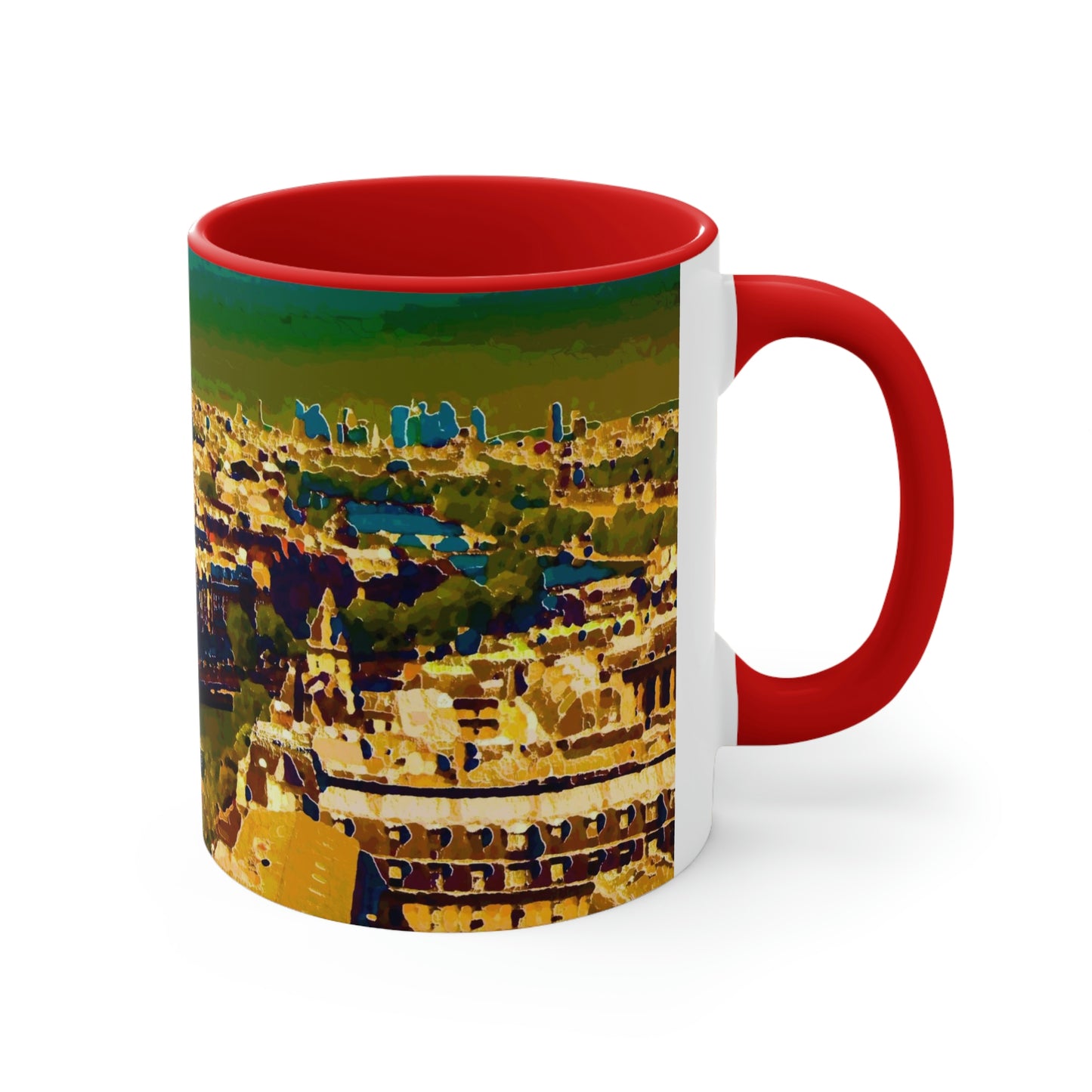 Accent Coffee Mug, 11oz ... Au Paris ... "Along The River Seine" ... Barbara Joan Bonnel-Holt: 1972 ... Original Works ...