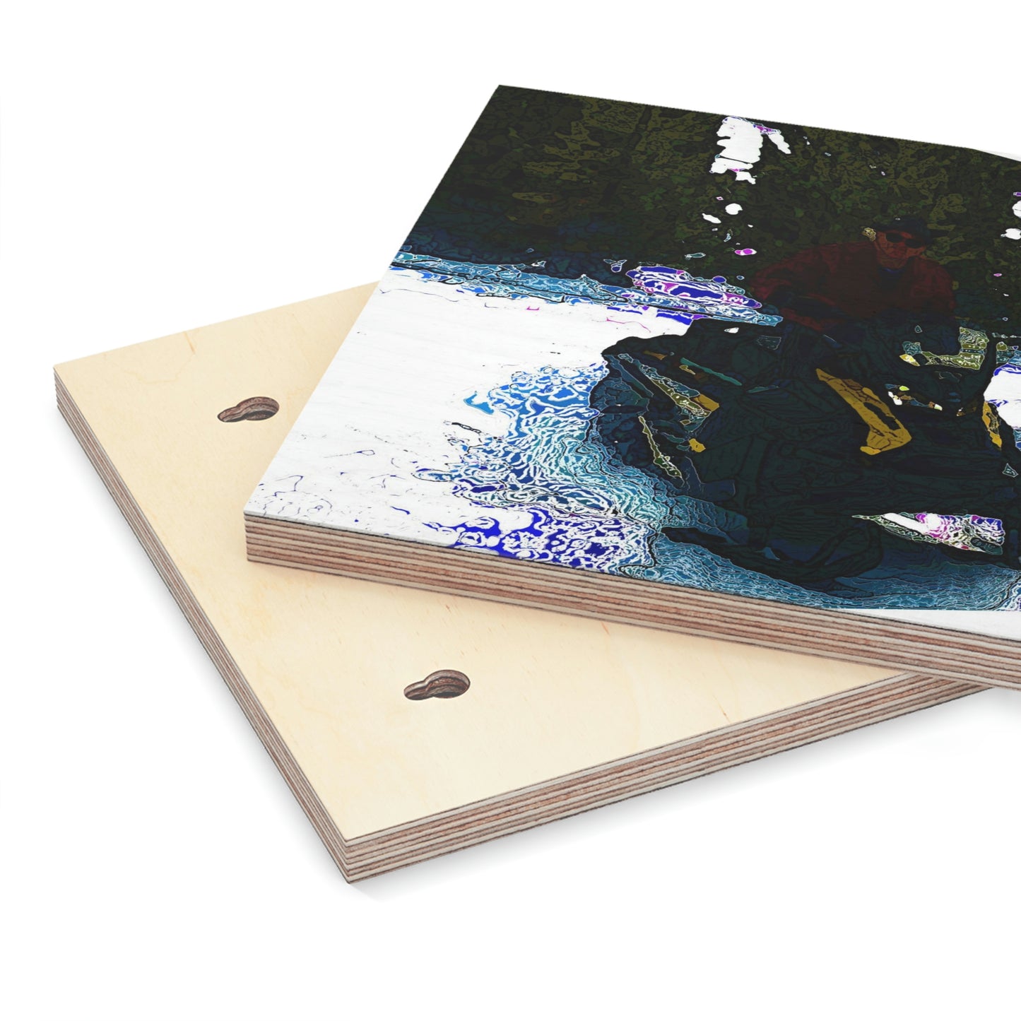 Wood Canvas ... A Snowmobiler Comes To Visit ... "3-D Tranforms & Lots Of Wonderful Colors" ... March2022 ... Central Idaho, USA ...