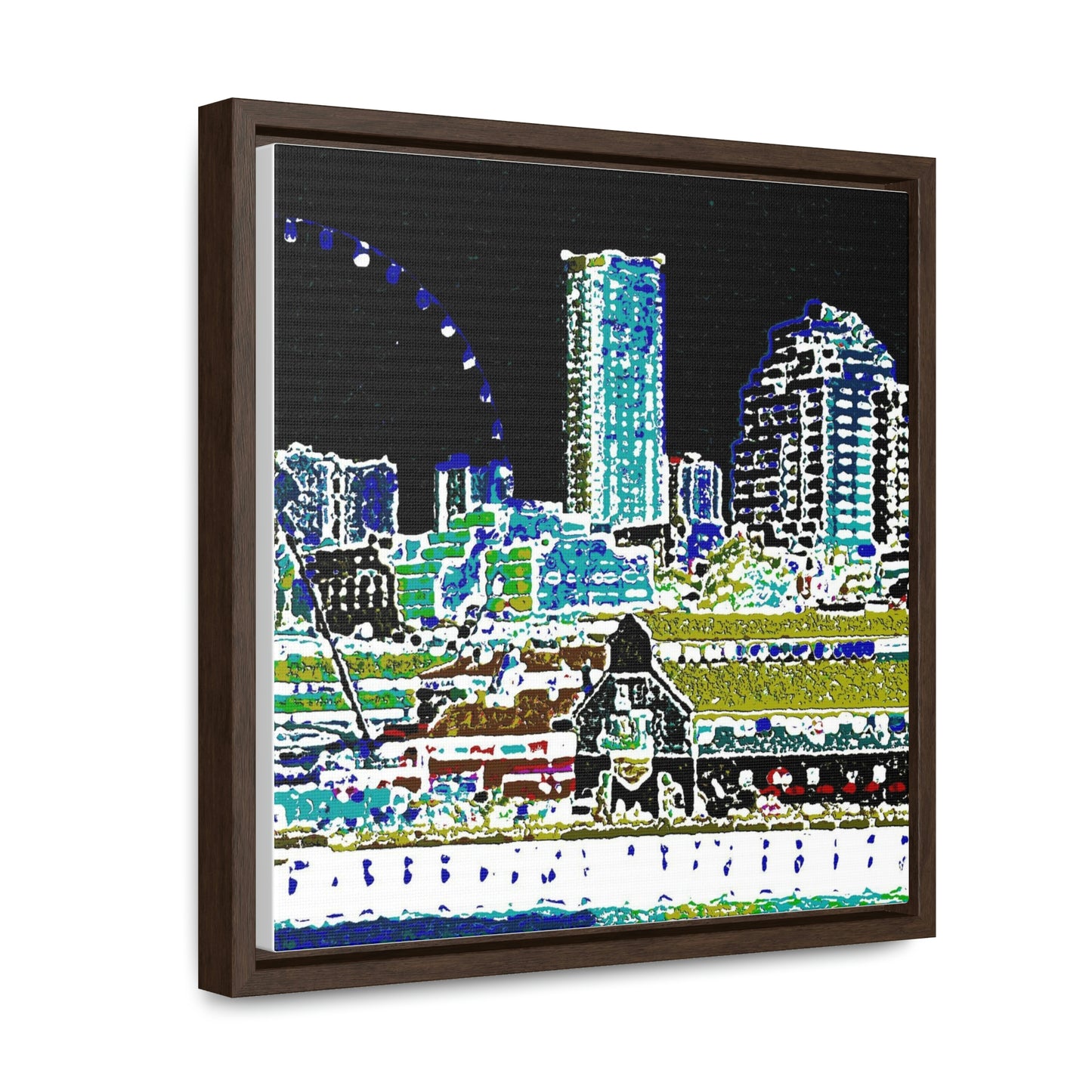 Gallery Canvas Wraps, Square Frame ... That Classic Wheel ... 'Seattle's Wheel' ... & Old Classic Waterside Vendors ...  'Family Archives' ... Original Works ...