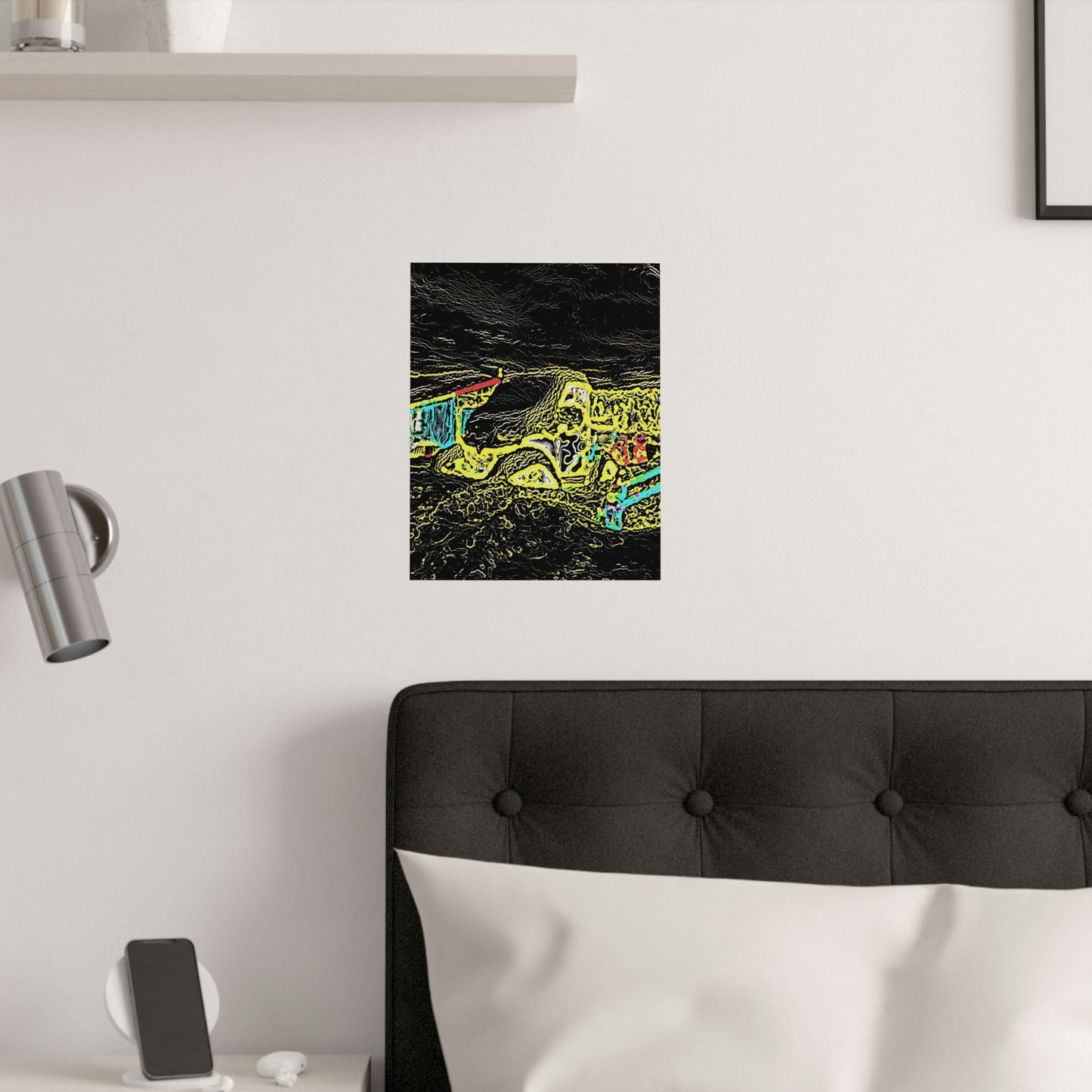 Satin Posters (210gsm) ... "Snow Vehicle In Snow Storm At-Rest" ... Circa 12Mar23 ... Central Idaho ... 18-Hours Rendering Time: Original Works ...