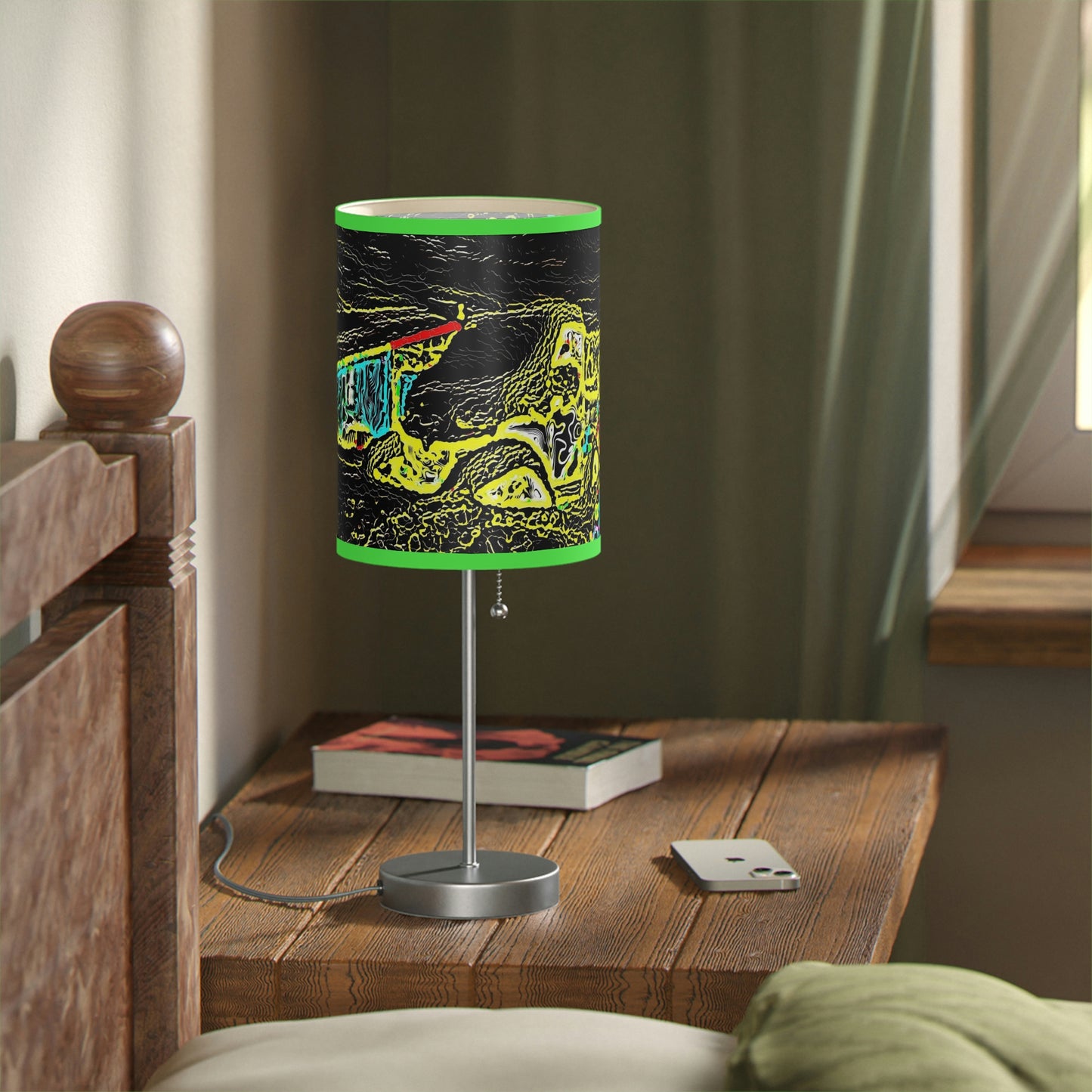 Lamp on a Stand, US|CA plug ... "Snow Vehicle In Snow Storm At-Rest" ... Circa 12Mar23 ... Central Idaho ... 18-Hours Rendering Time: Original Works ...