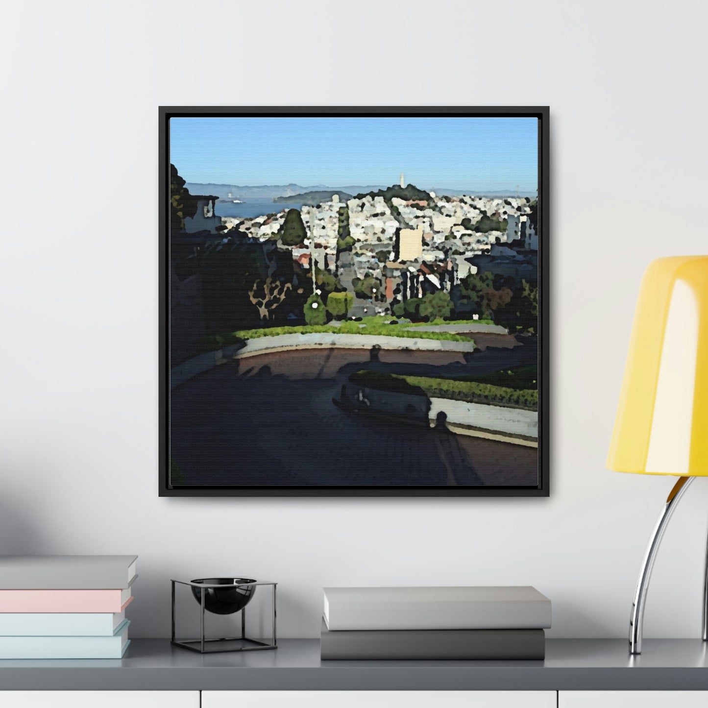 Gallery Canvas Wraps, Square Frame ...  "Lombard Street San Francisco, CA, USA" ... Family Archives 1970's ... Original Works ...