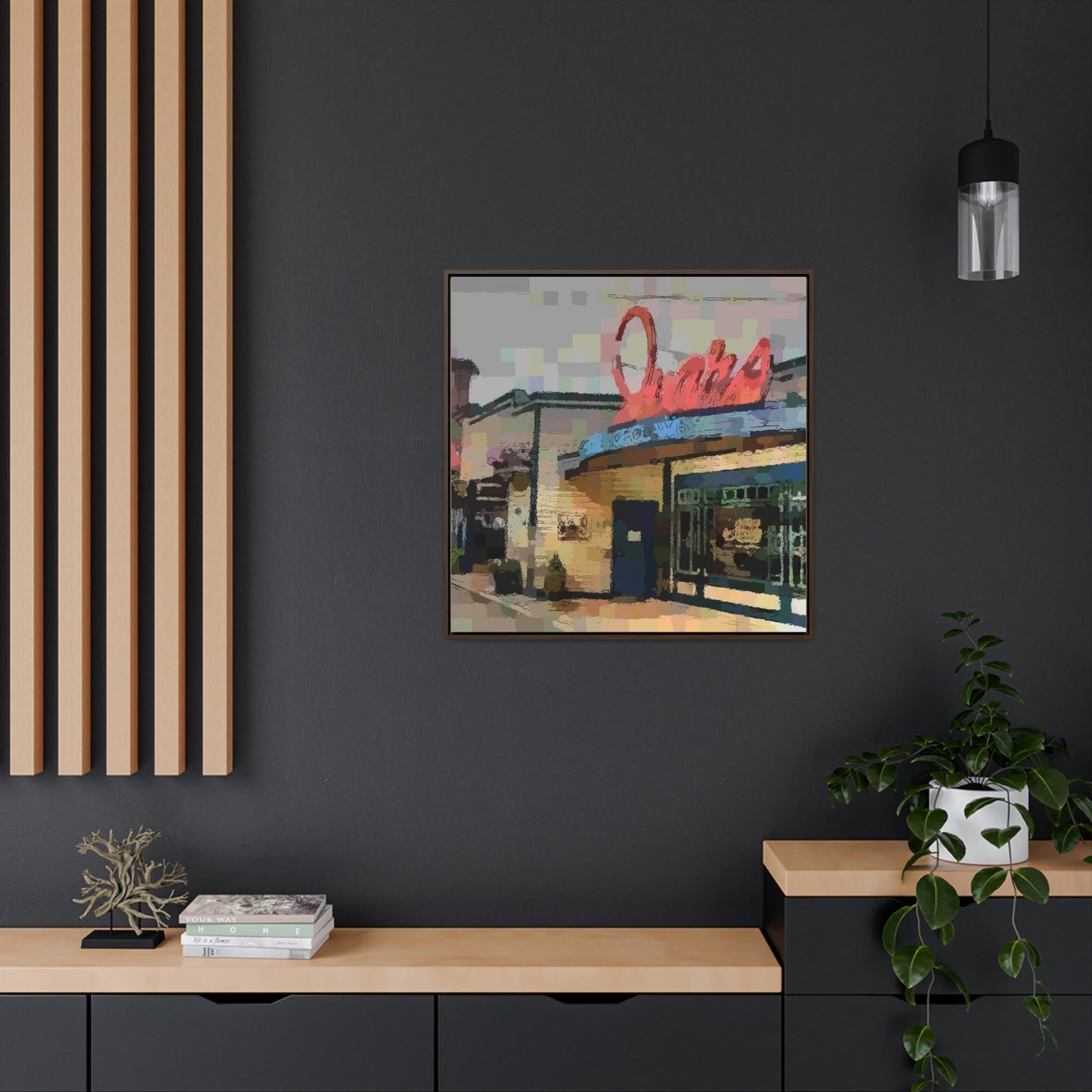 Gallery Canvas Wraps, Square Frame ...  In-A-Hurry & Stressed? ... Remember: Keep "Clam" ... Clam_Happy ...  'Ivars: Seattle Waterfront' ... Personal Archives ... Original Works ...